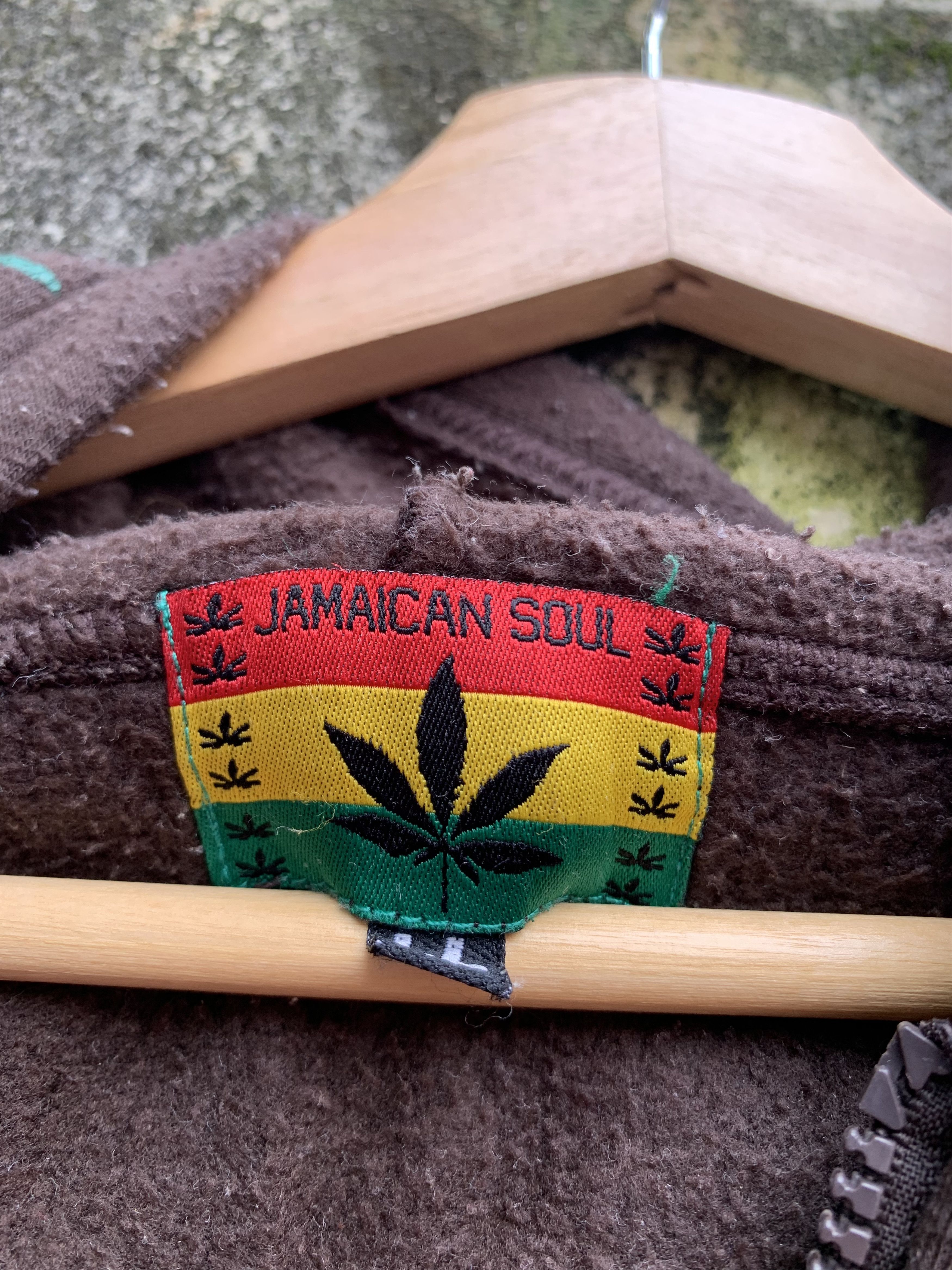 Bob Marley × Vintage Jamaica Rastafari Weed Logo Hoodie Sweater Size US L / EU 52-54 / 3 - 6 Thumbnail