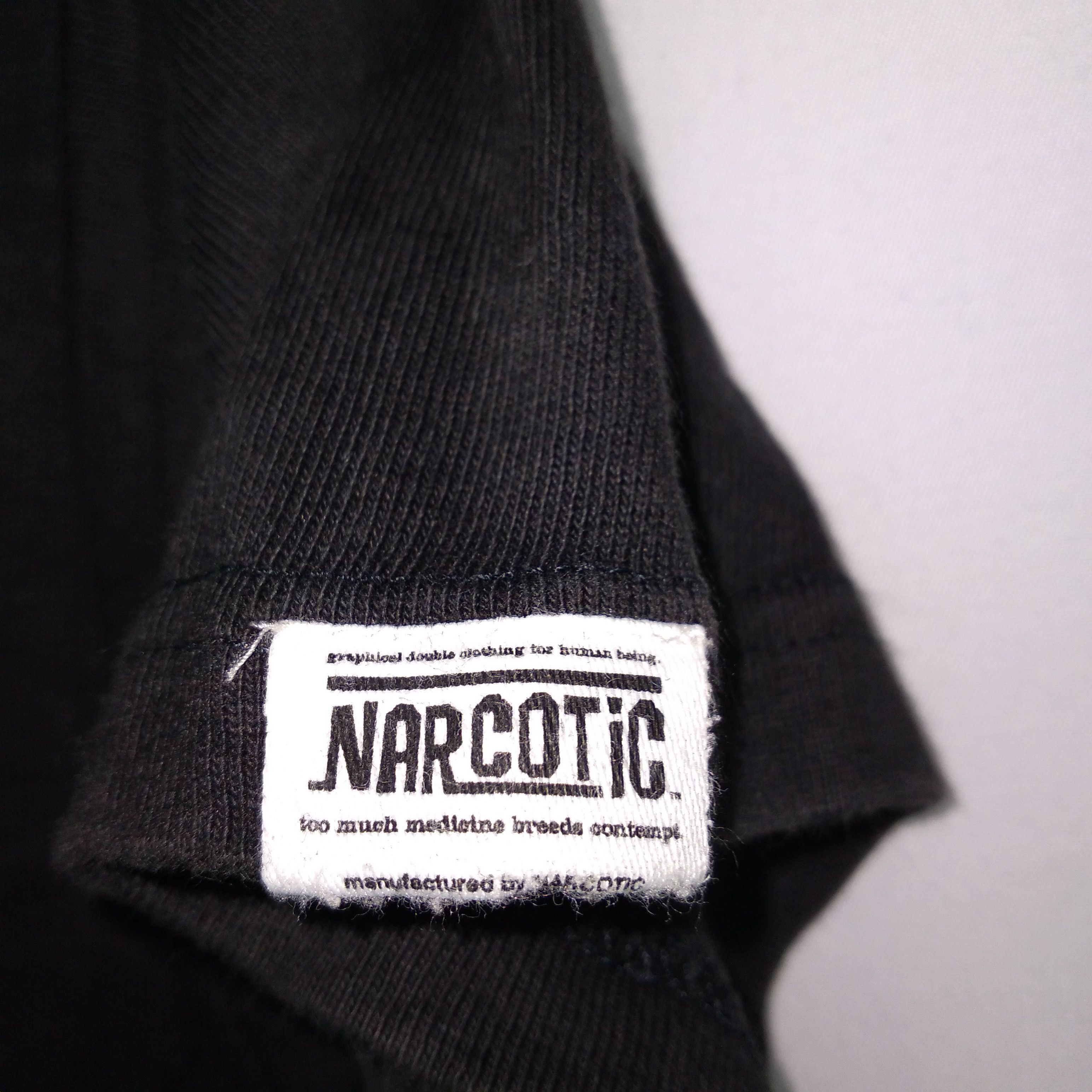 Japanese Brand × Narcotic GDC × Vintage Vintage NARCOTIC 2002 Big Skulls Double Print Tee Size US XS / EU 42 / 0 - 7 Thumbnail