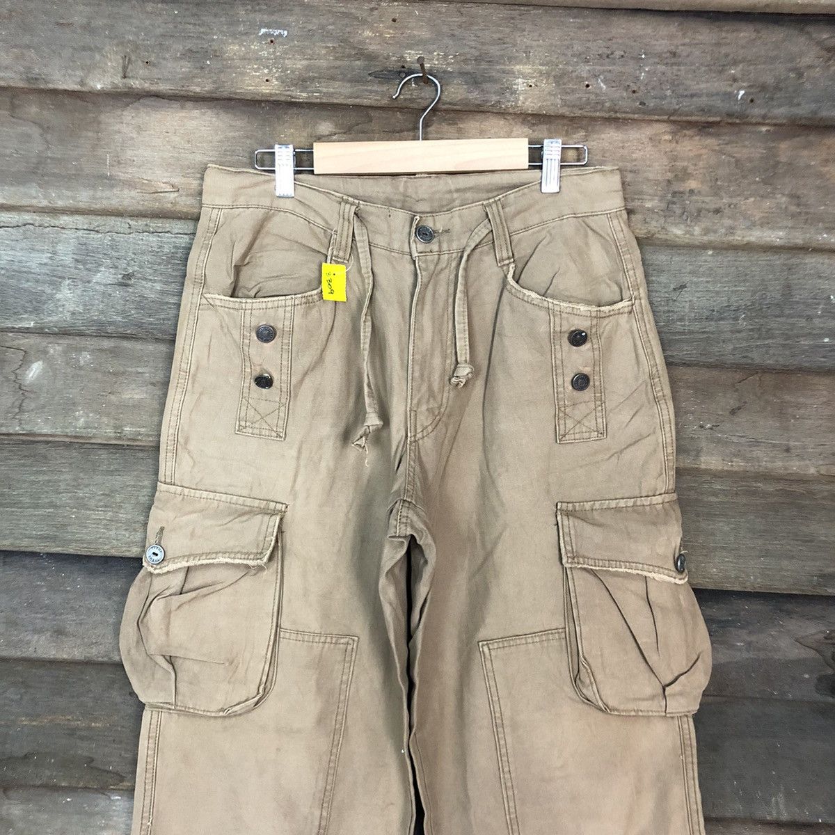 Japanese Brand DL Theme Brown Multipocket Tactical Cargo Pants #3309 Size US 30 / EU 46 - 2 Thumbnail
