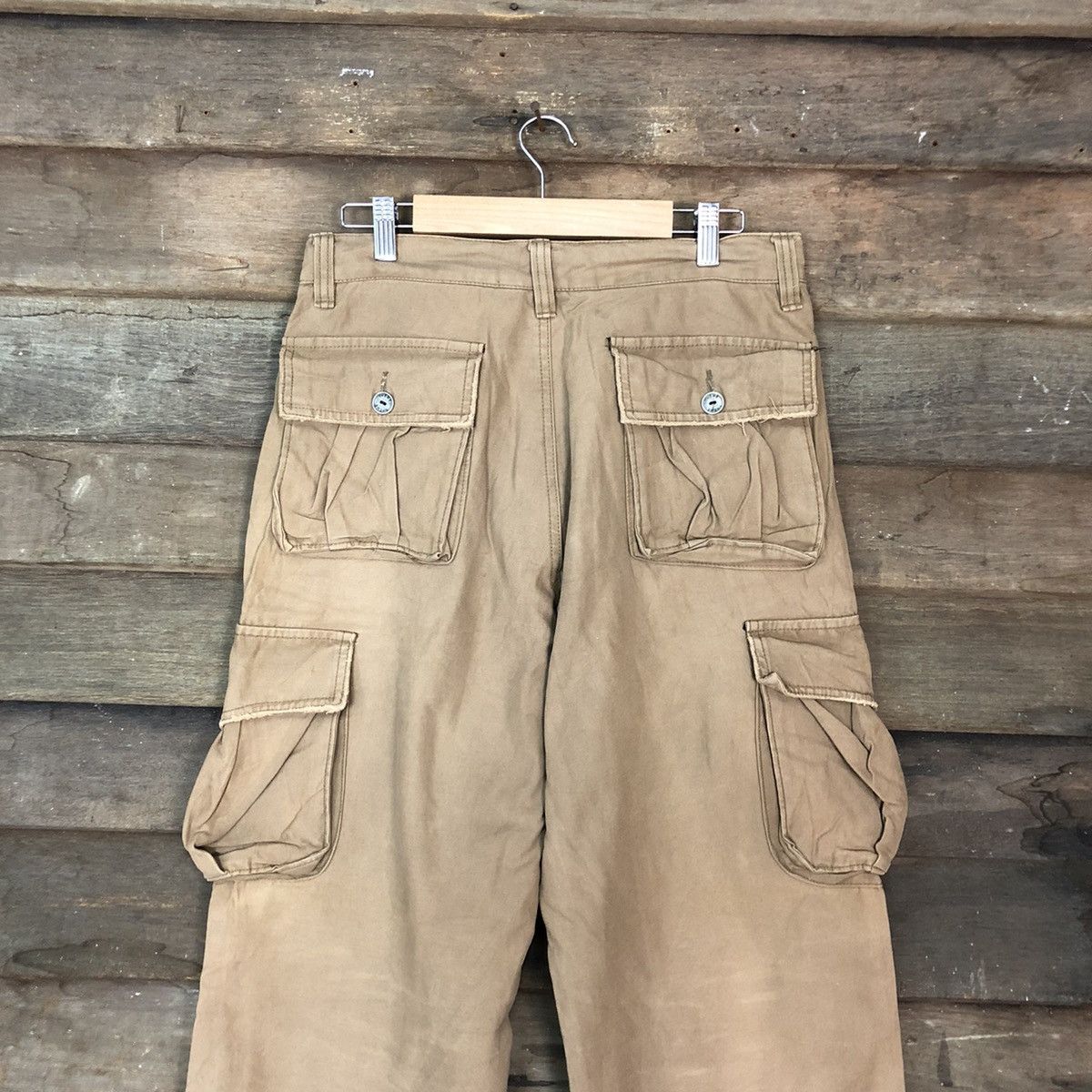 Japanese Brand DL Theme Brown Multipocket Tactical Cargo Pants #3309 Size US 30 / EU 46 - 11 Thumbnail
