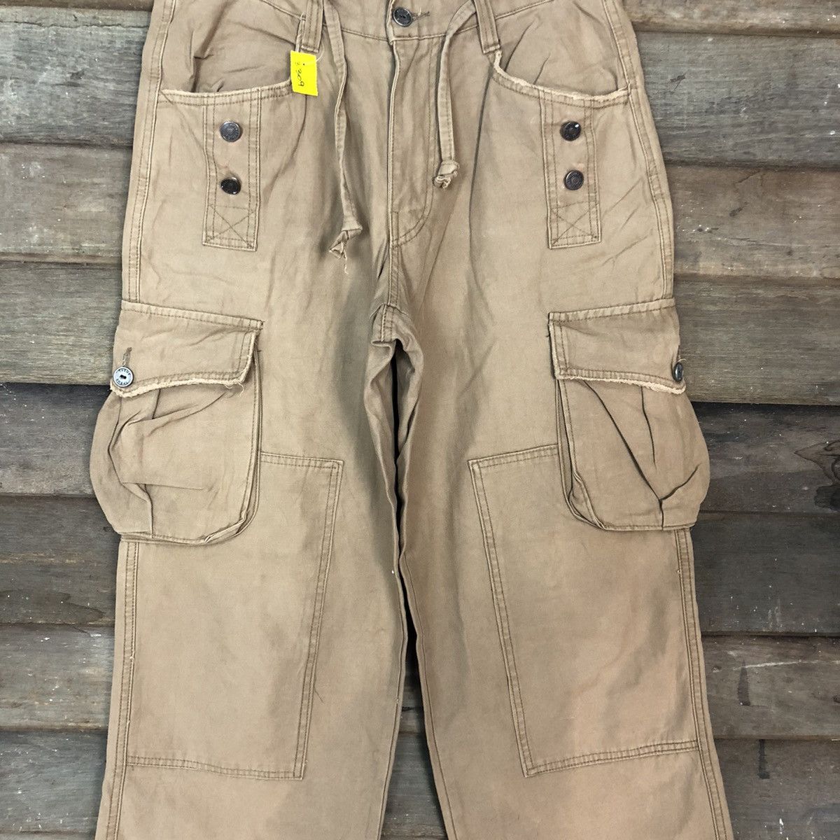 Japanese Brand DL Theme Brown Multipocket Tactical Cargo Pants #3309 Size US 30 / EU 46 - 4 Thumbnail
