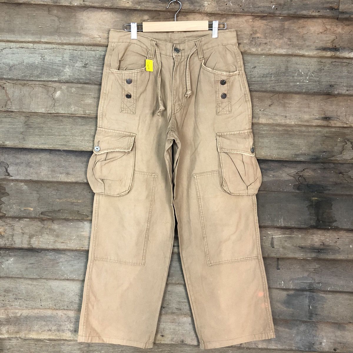 Japanese Brand DL Theme Brown Multipocket Tactical Cargo Pants #3309 Size US 30 / EU 46 - 1 Thumbnail