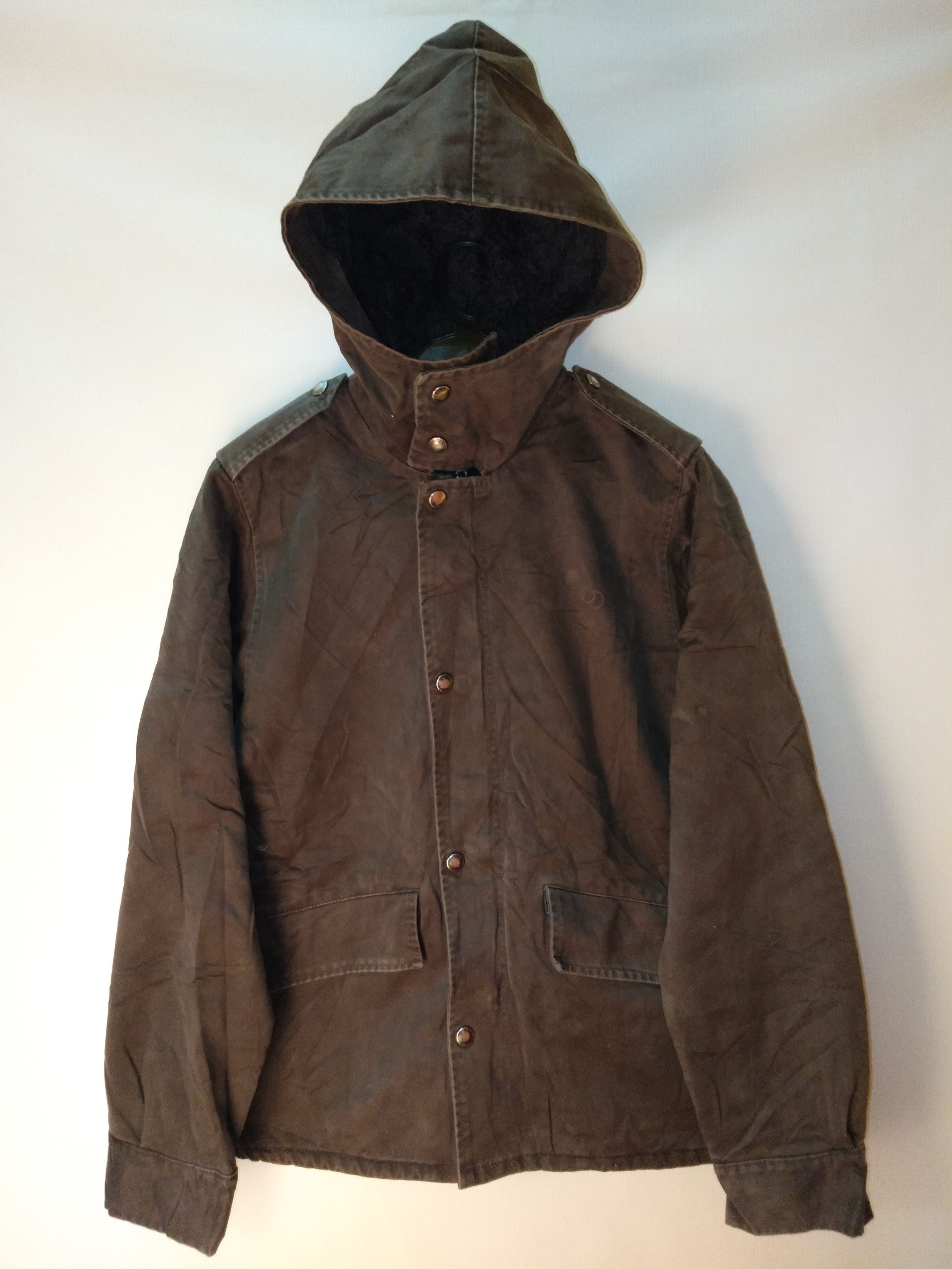 image of A P C Military Parka in Brown, Men's (Size Small)