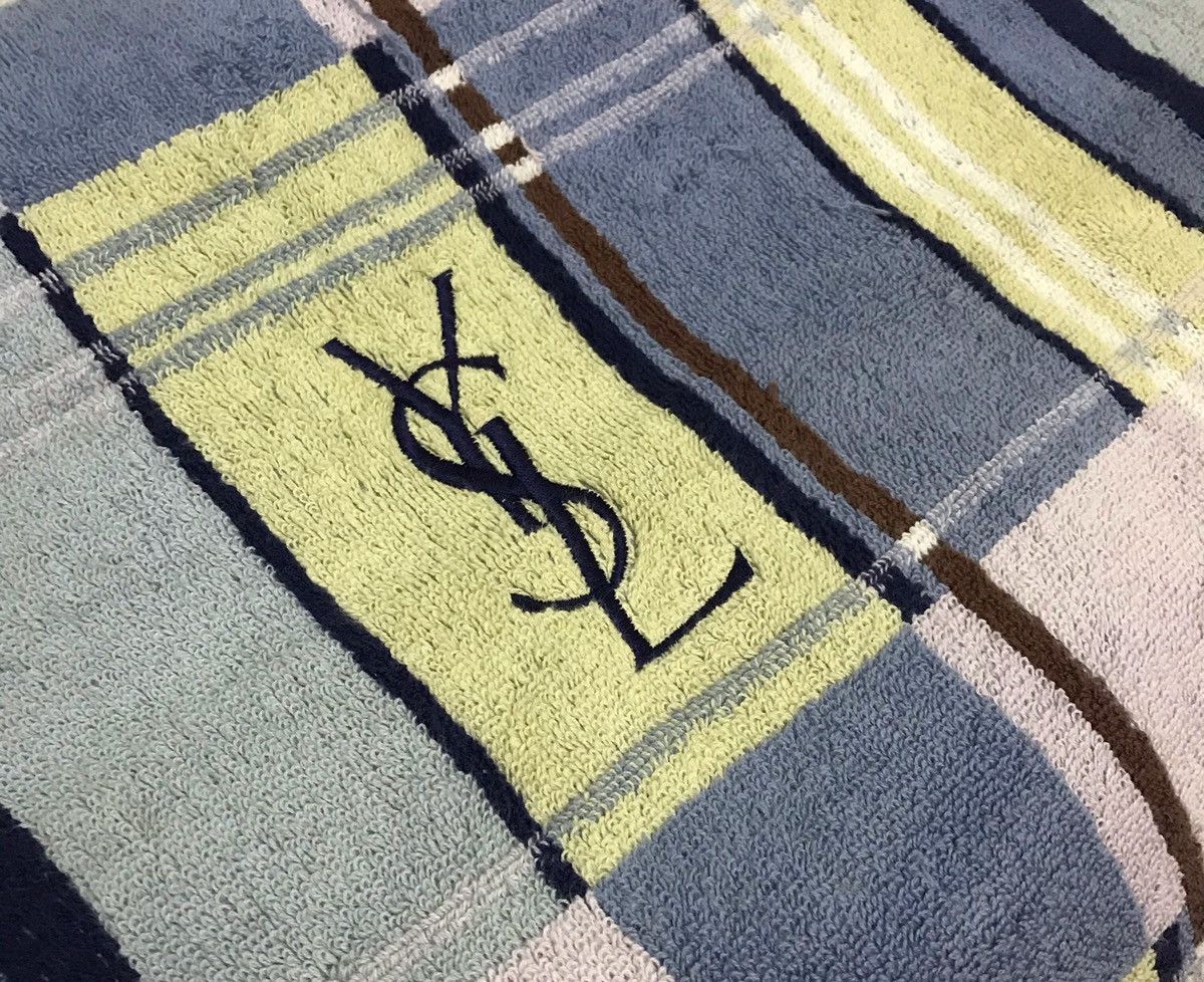 Vintage × Yves Saint Laurent 🔥Offer🔥YSL Queen Fitted Cotton Blanket Size ONE SIZE - 1 Thumbnail