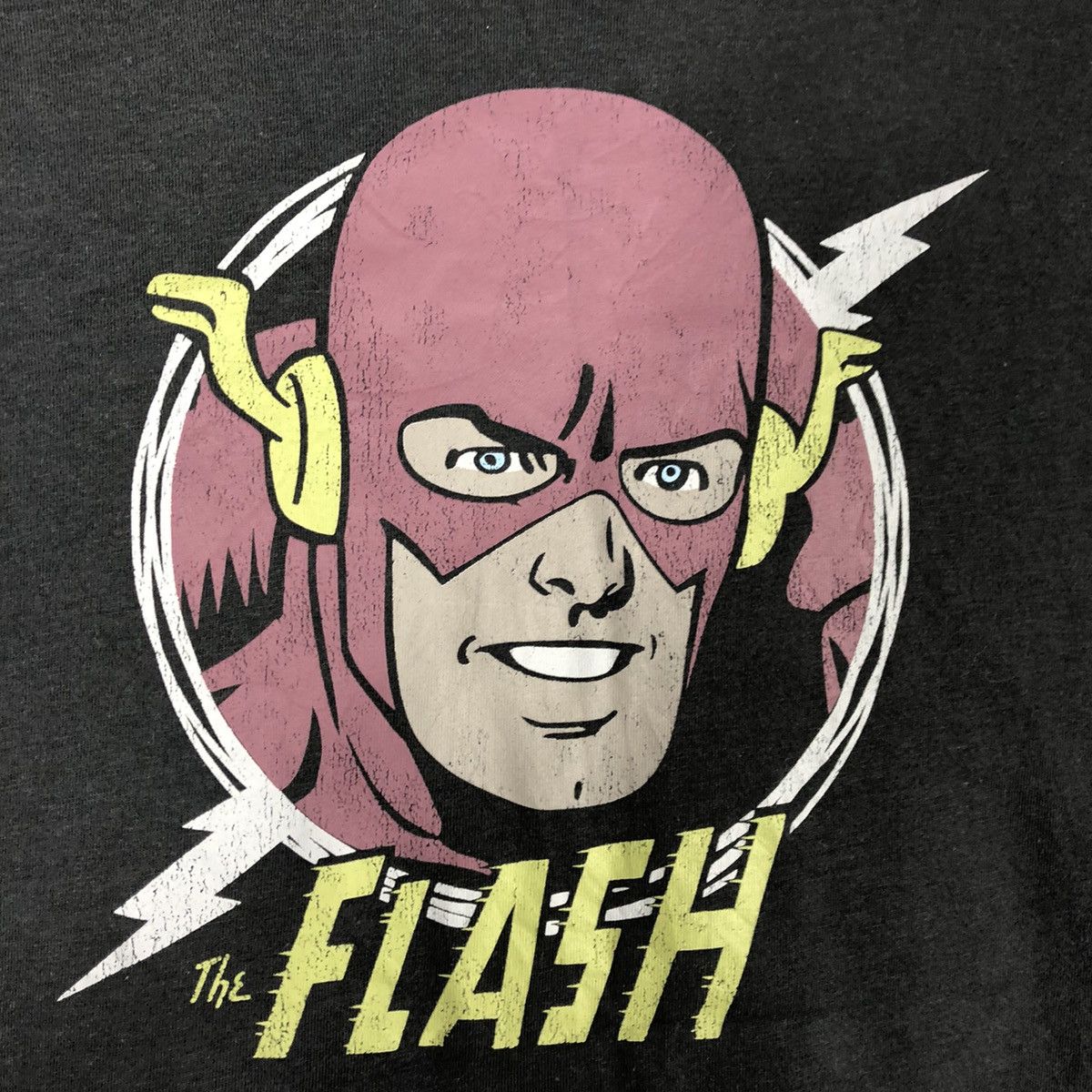 DC Comics × Marvel Comics 🔥Childhood🔥DC Comic Character The Flash Big Print Promo Tee Size US M / EU 48-50 / 2 - 3 Thumbnail