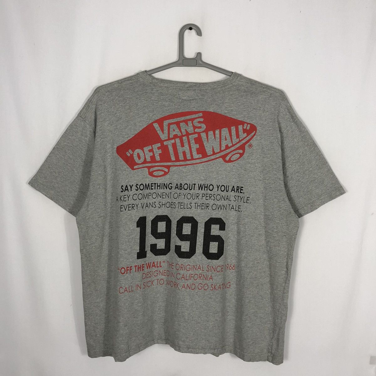 Vans 🔥Sick🔥Rare🔥Vans Of The Wall Big Print Skate Tee Size US XXL / EU 58 / 5 - 1 Thumbnail