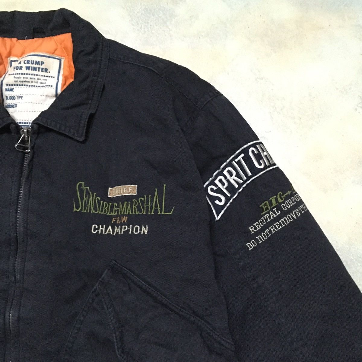 Japanese Brand Japanese Brand Bomber Style Jacket With Patches Size US M / EU 48-50 / 2 - 2 Thumbnail