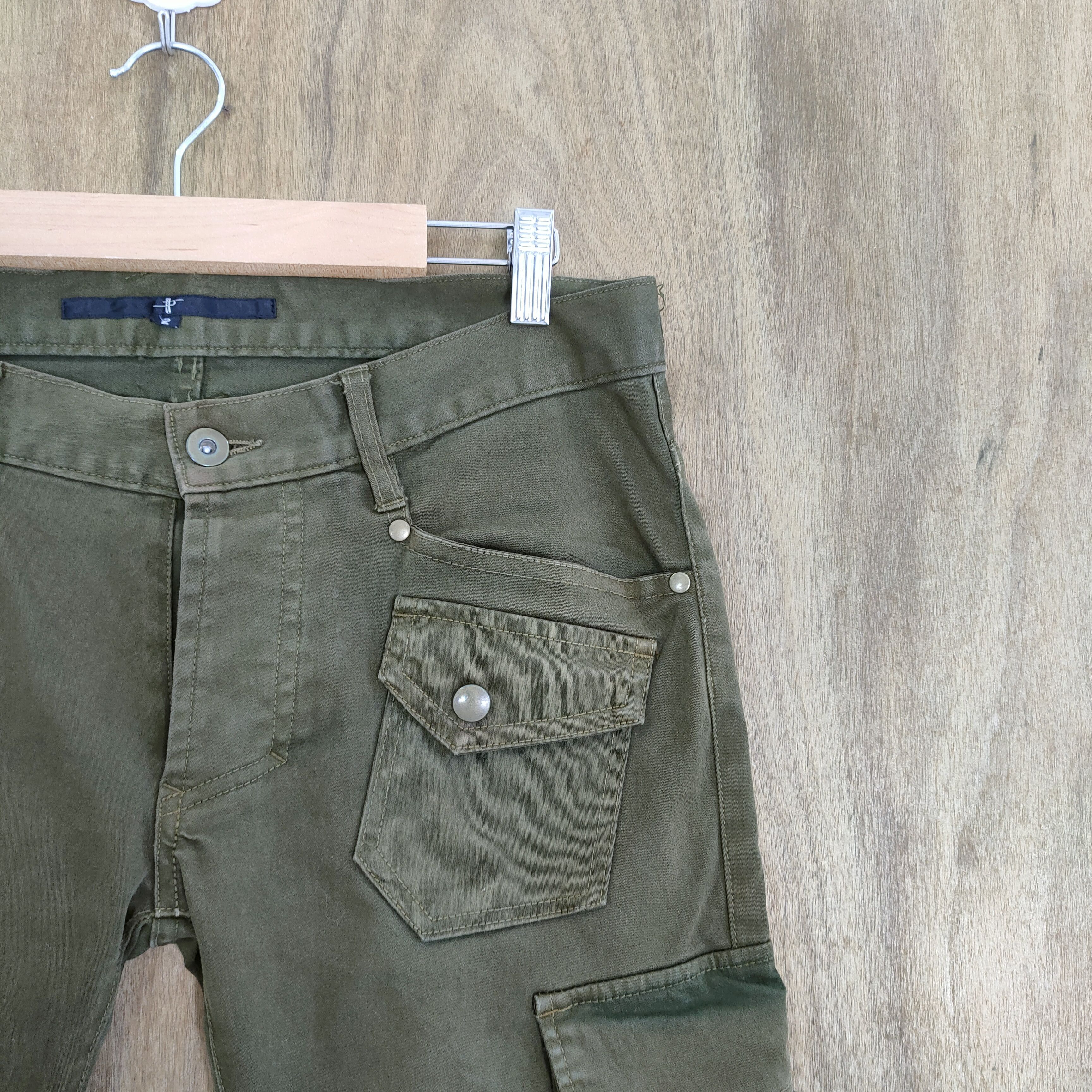 NO ID NO ID JAPANESE FLARE ZIPPER LEG CARGO PANTS Size US 30 / EU 46 - 6 Thumbnail