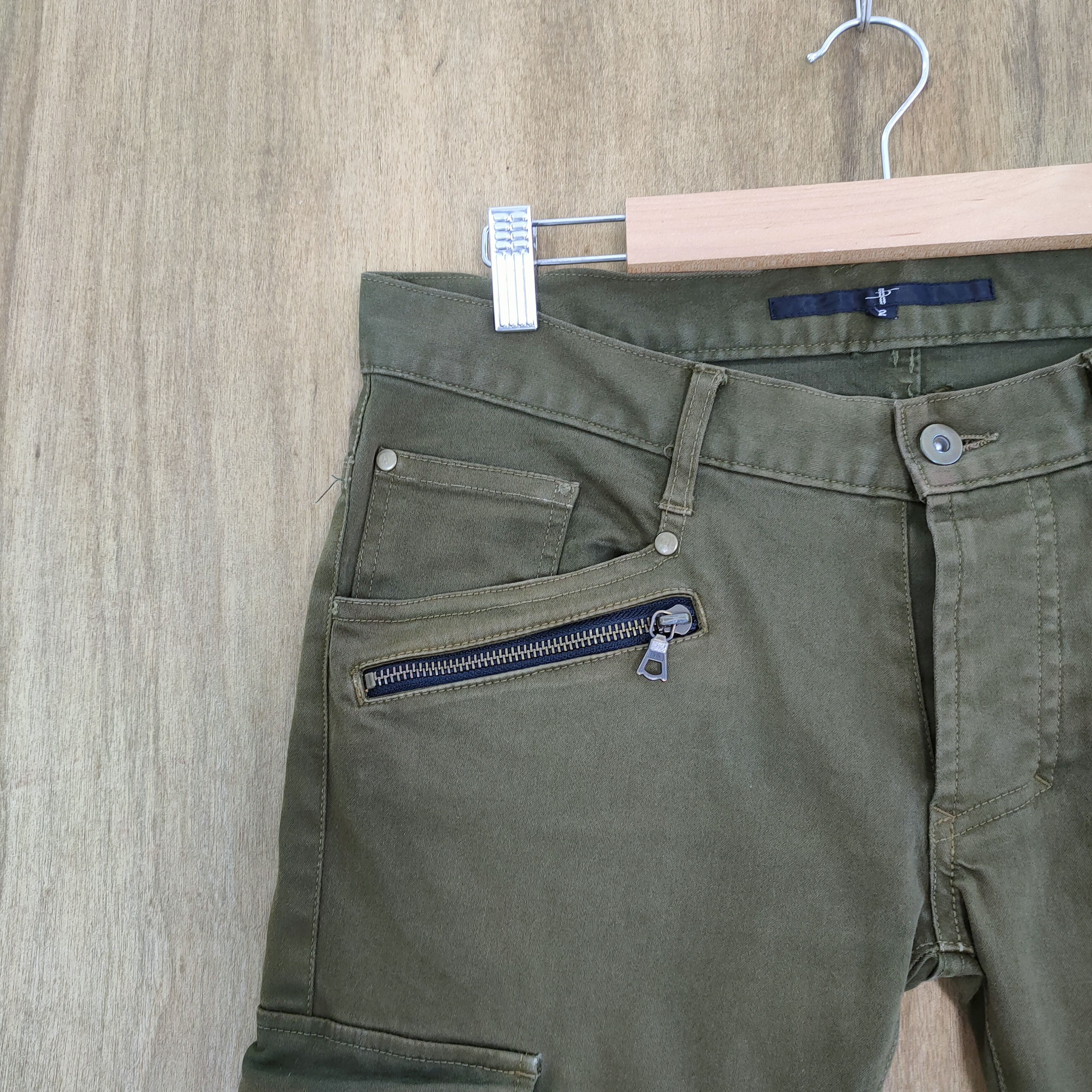 NO ID NO ID JAPANESE FLARE ZIPPER LEG CARGO PANTS Size US 30 / EU 46 - 5 Thumbnail