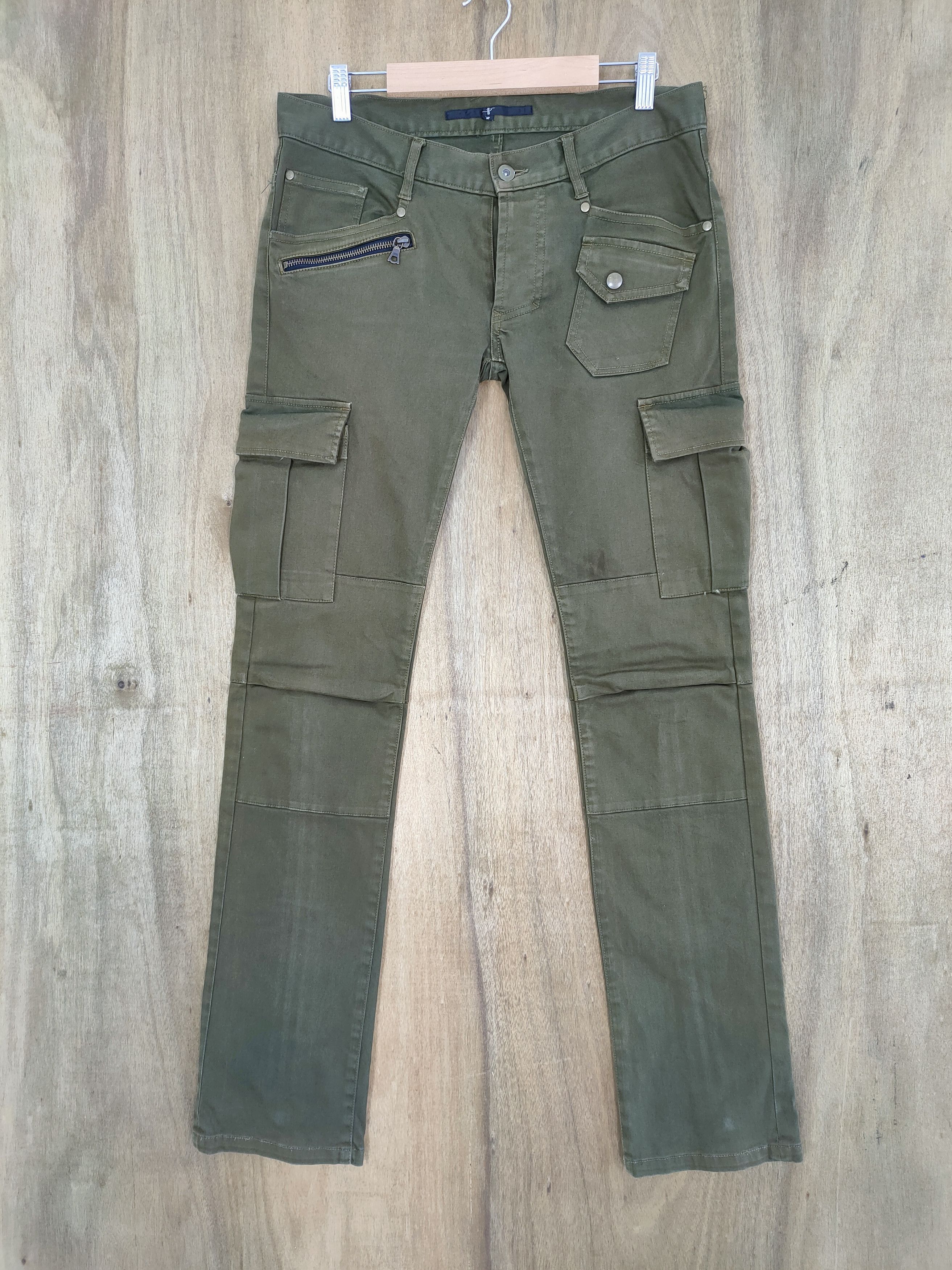 NO ID NO ID JAPANESE FLARE ZIPPER LEG CARGO PANTS Size US 30 / EU 46 - 2 Thumbnail