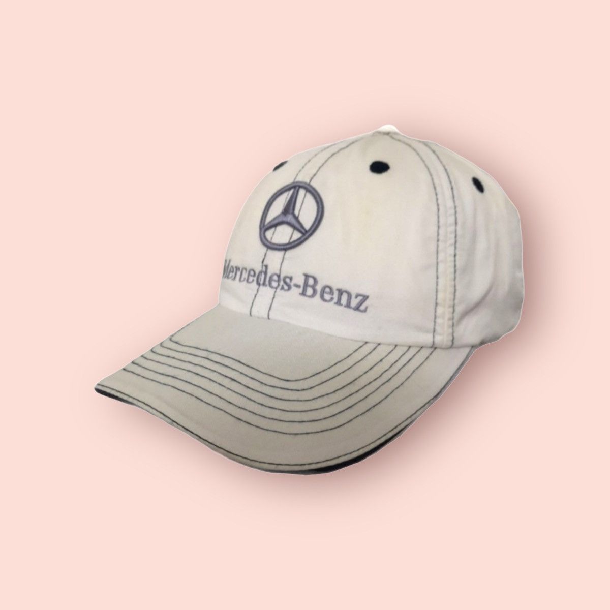 image of Gear For Sports x Mercedes Benz Vintage Mercedes Benz X Phiten Strapback in Gray White, Men's