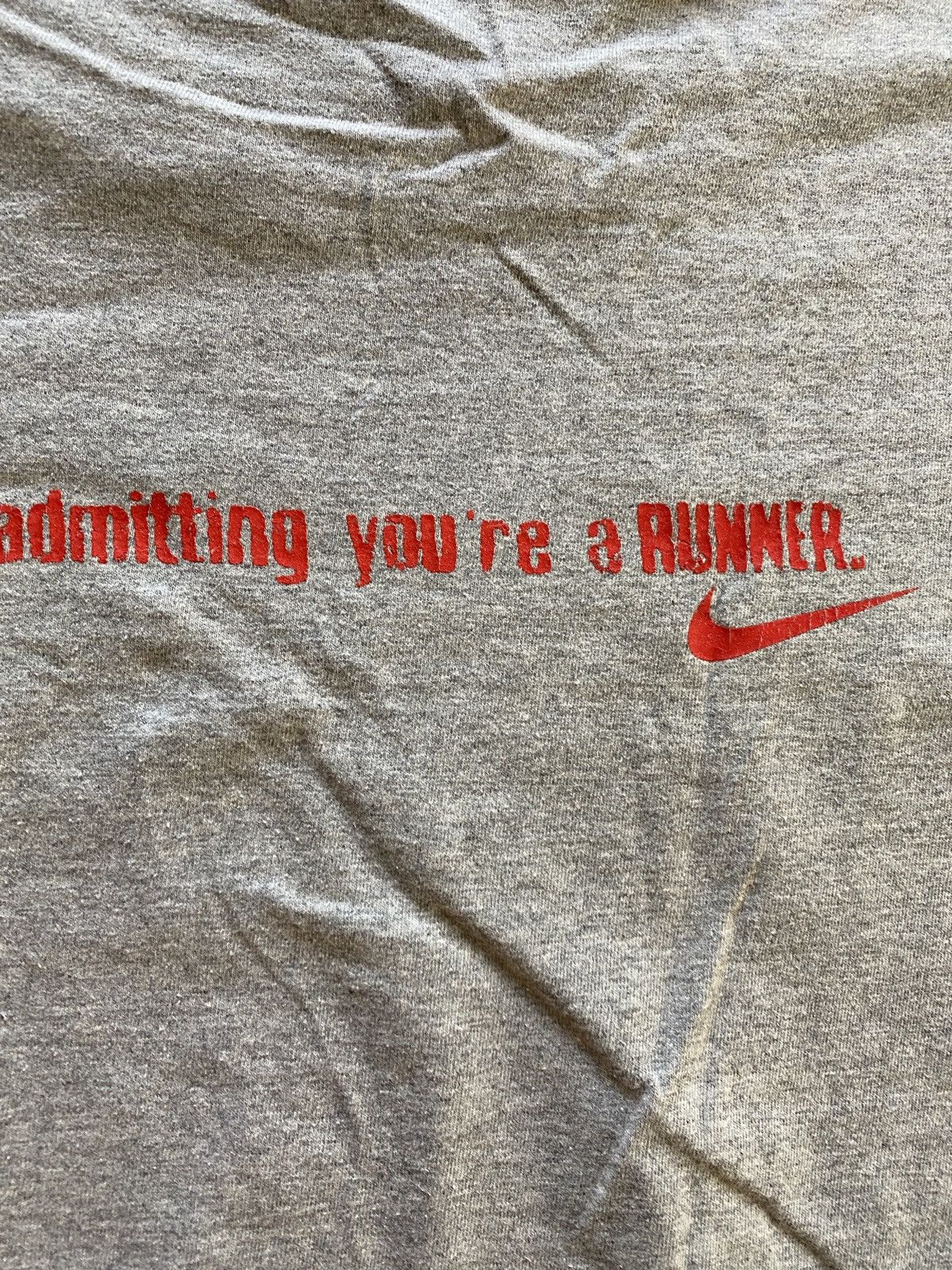 Nike Vintage 90’s Nike Road Rage Runner Double Sided Tee Size US L / EU 52-54 / 3 - 6 Thumbnail