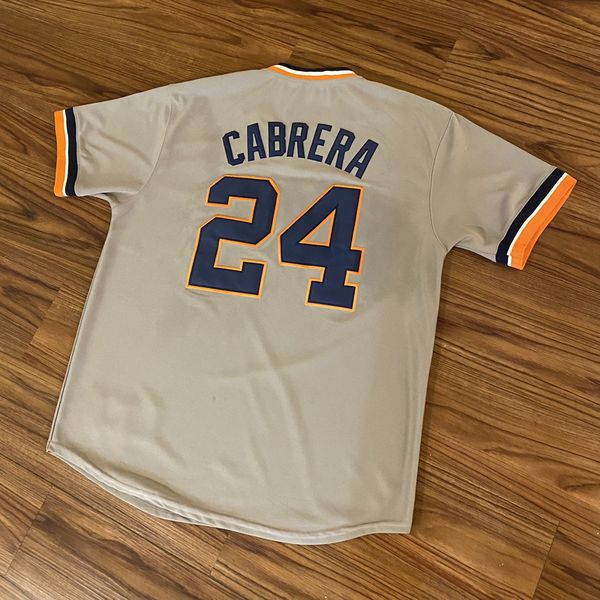 Miguel Cabrera Detroit Tigers Road/Away Majestic Cool Base Jersey