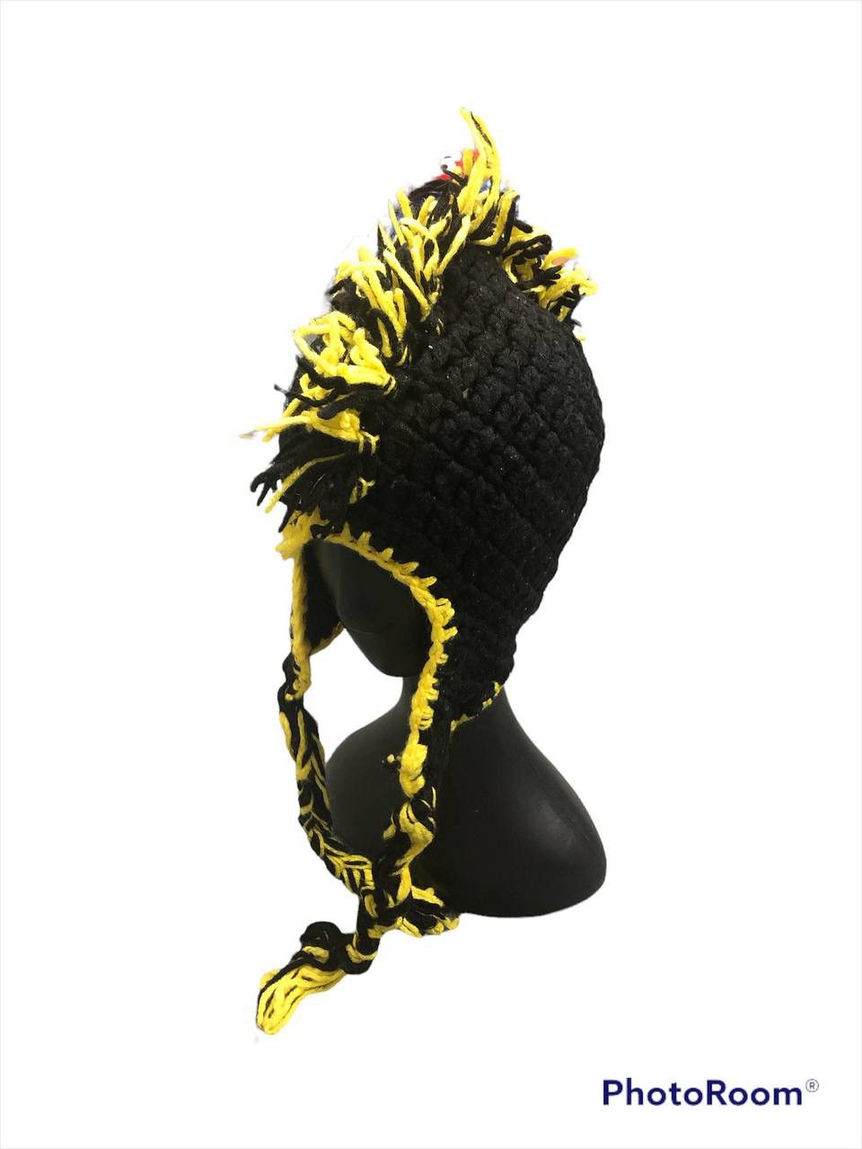 image of Mohawk General Store x Seditionaries Vintage Unknown Mohawk Beanie Hat in Black, Men's