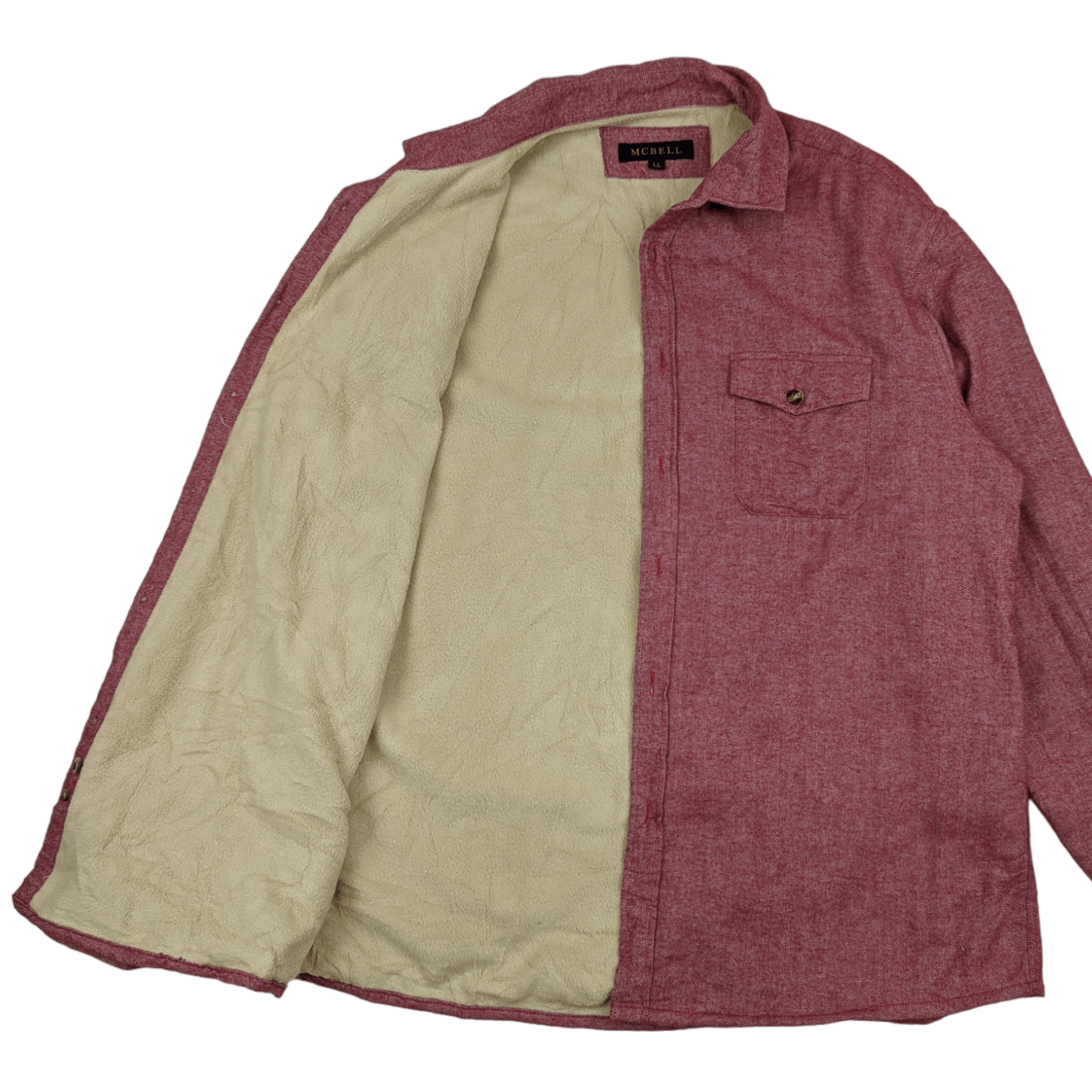 Japanese Brand Japan MCBELL Winter Fleece Flannel Shirt Size US XL / EU 56 / 4 - 4 Thumbnail