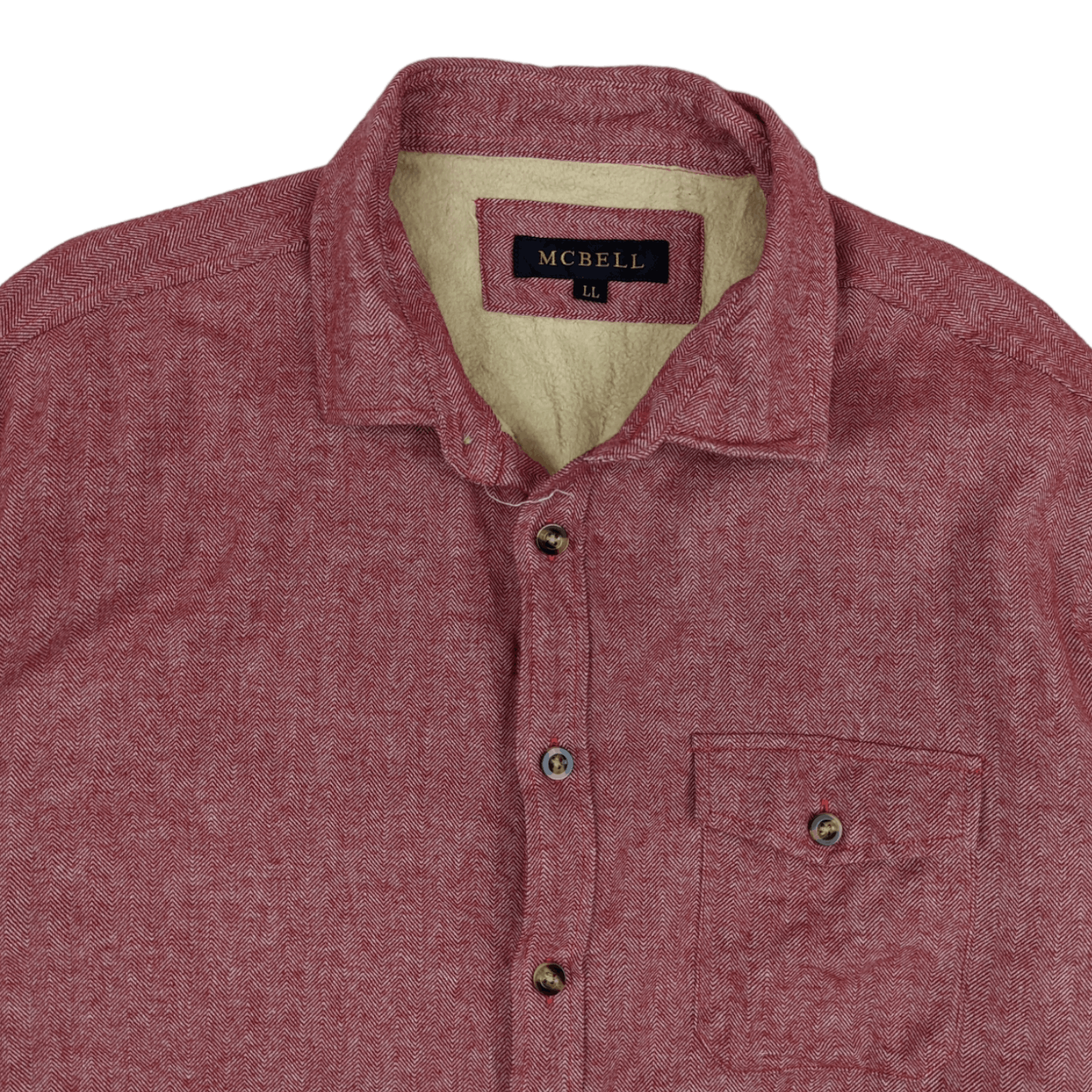 Japanese Brand Japan MCBELL Winter Fleece Flannel Shirt Size US XL / EU 56 / 4 - 5 Thumbnail