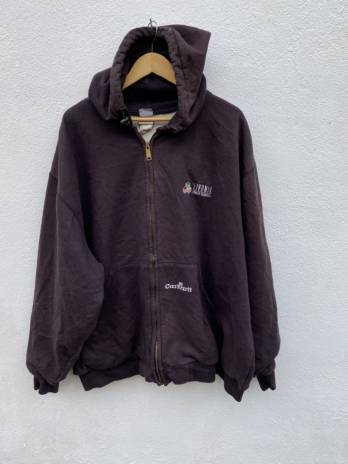 Carhartt × Vintage Vintage Carharrt hoodies big size jacket Size US XXL / EU 58 / 5 - 1 Thumbnail