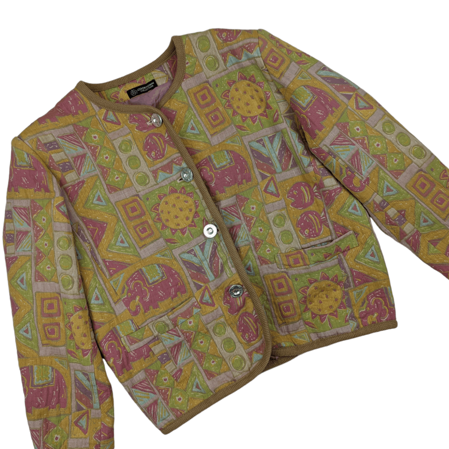 Japanese Brand Vintage Japan COOKTOWN Collection Monogram Button Up Jacket Size M / US 6-8 / IT 42-44 - 3 Thumbnail