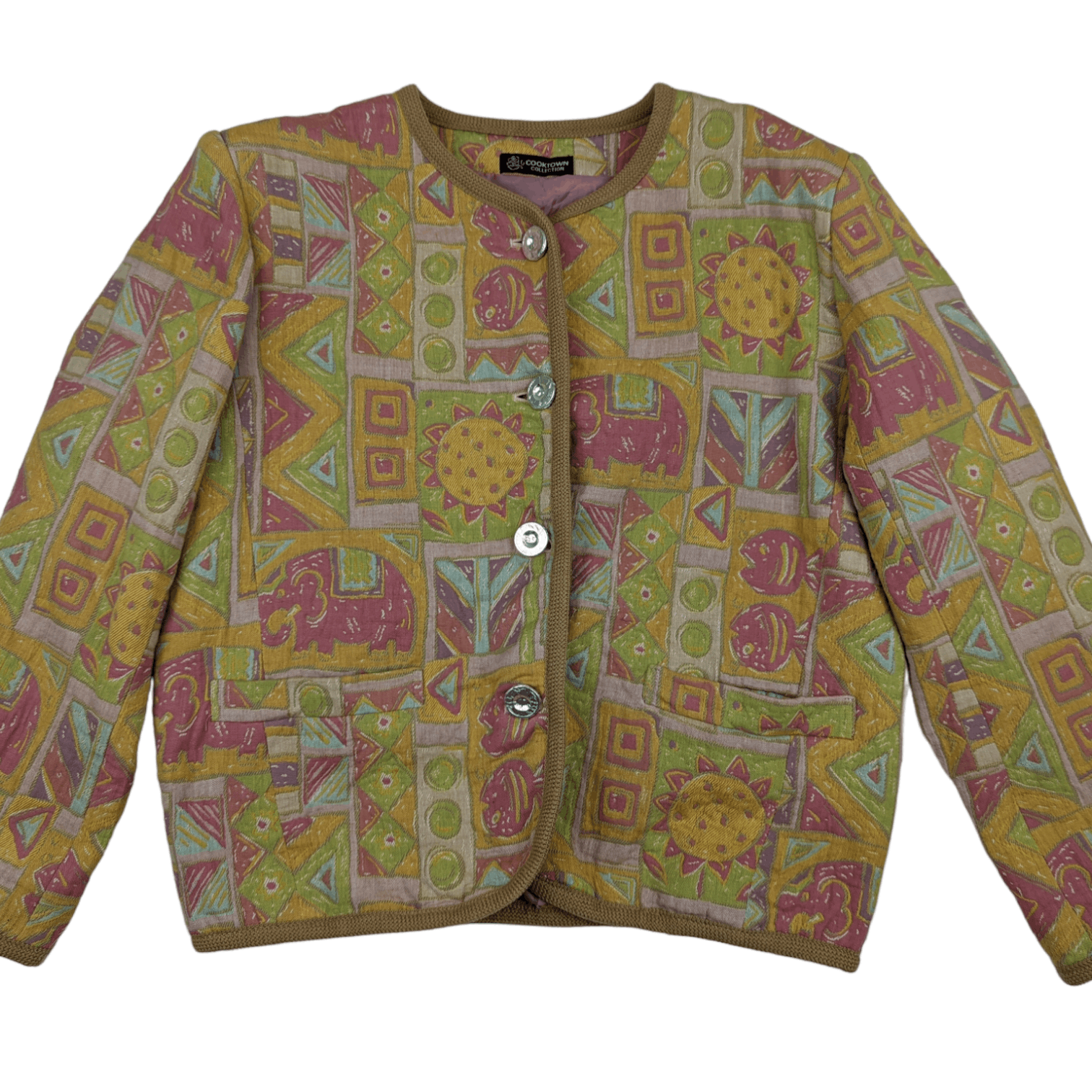 Japanese Brand Vintage Japan COOKTOWN Collection Monogram Button Up Jacket Size M / US 6-8 / IT 42-44 - 2 Thumbnail