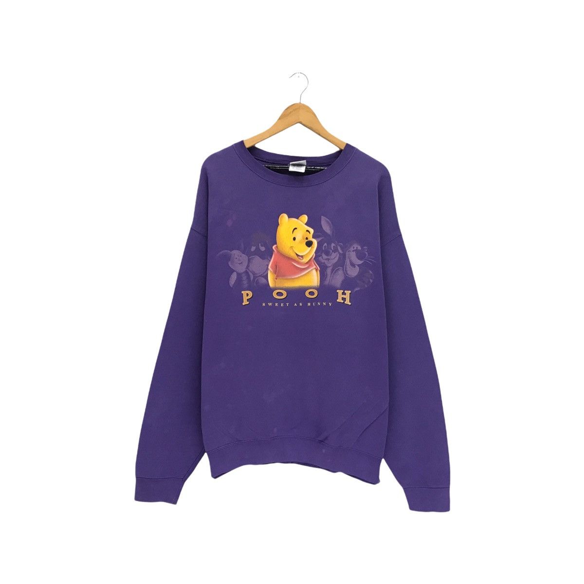 Disney × Vintage Vintage 90’s DISNEY Winnie The Pooh Sweatshirt Size US XL / EU 56 / 4 - 1 Thumbnail