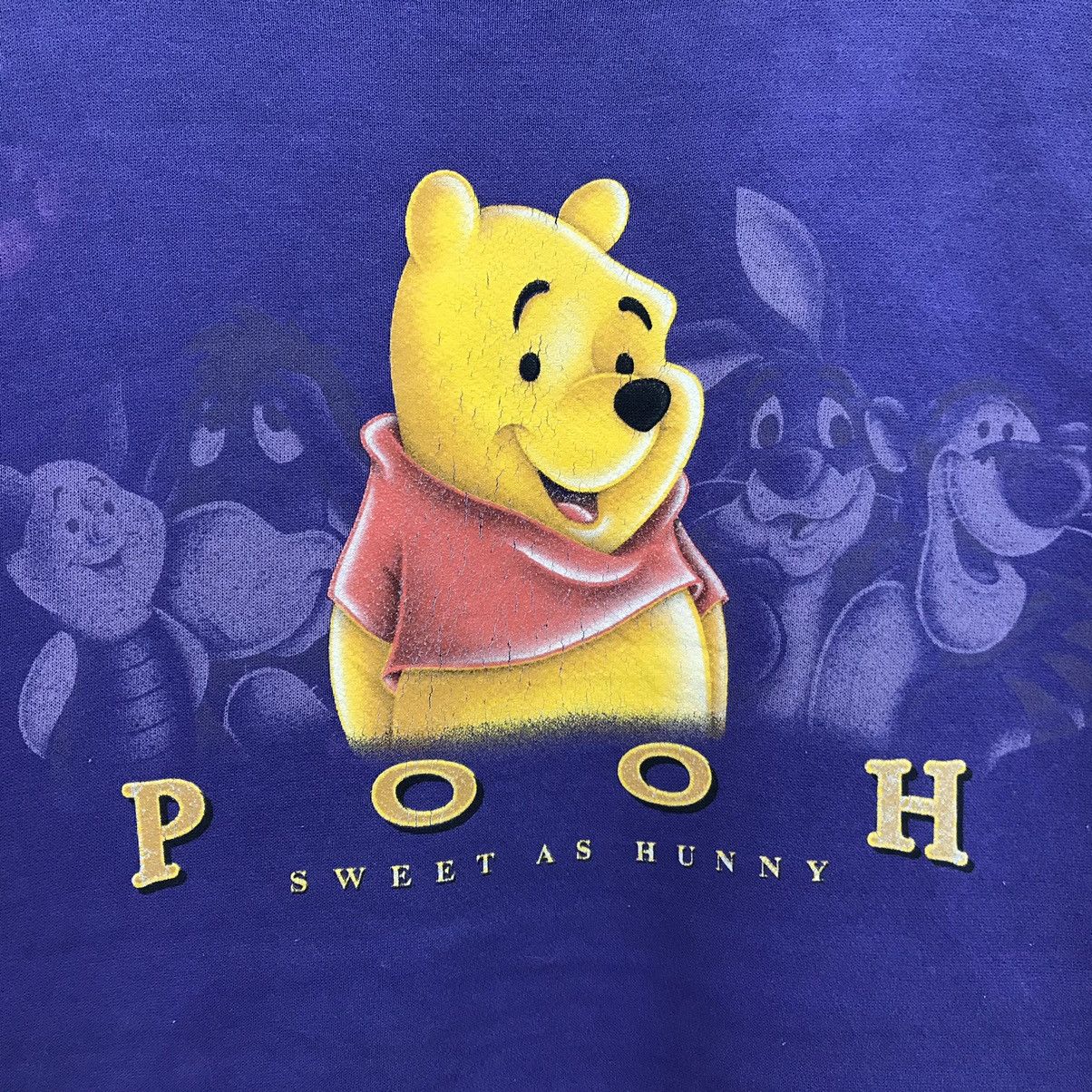 Disney × Vintage Vintage 90’s DISNEY Winnie The Pooh Sweatshirt Size US XL / EU 56 / 4 - 4 Thumbnail