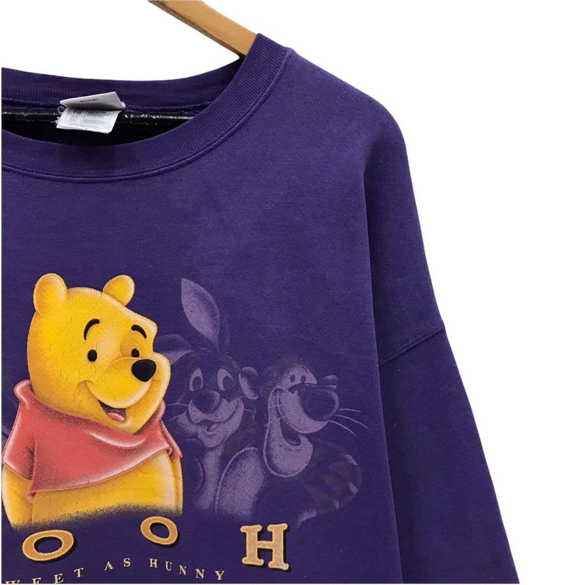 Disney × Vintage Vintage 90’s DISNEY Winnie The Pooh Sweatshirt Size US XL / EU 56 / 4 - 3 Thumbnail