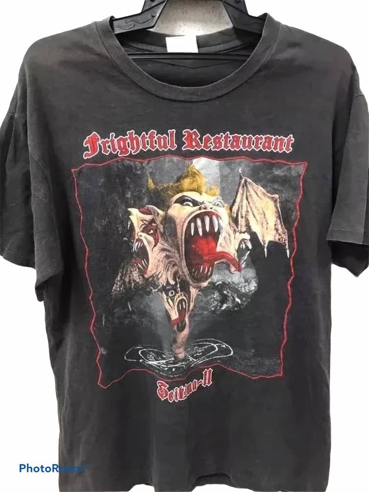 image of Band Tees x Made In USA Vintage Seikima Frighful Restaurant Single Stich Hanes L in Black (Size Lar