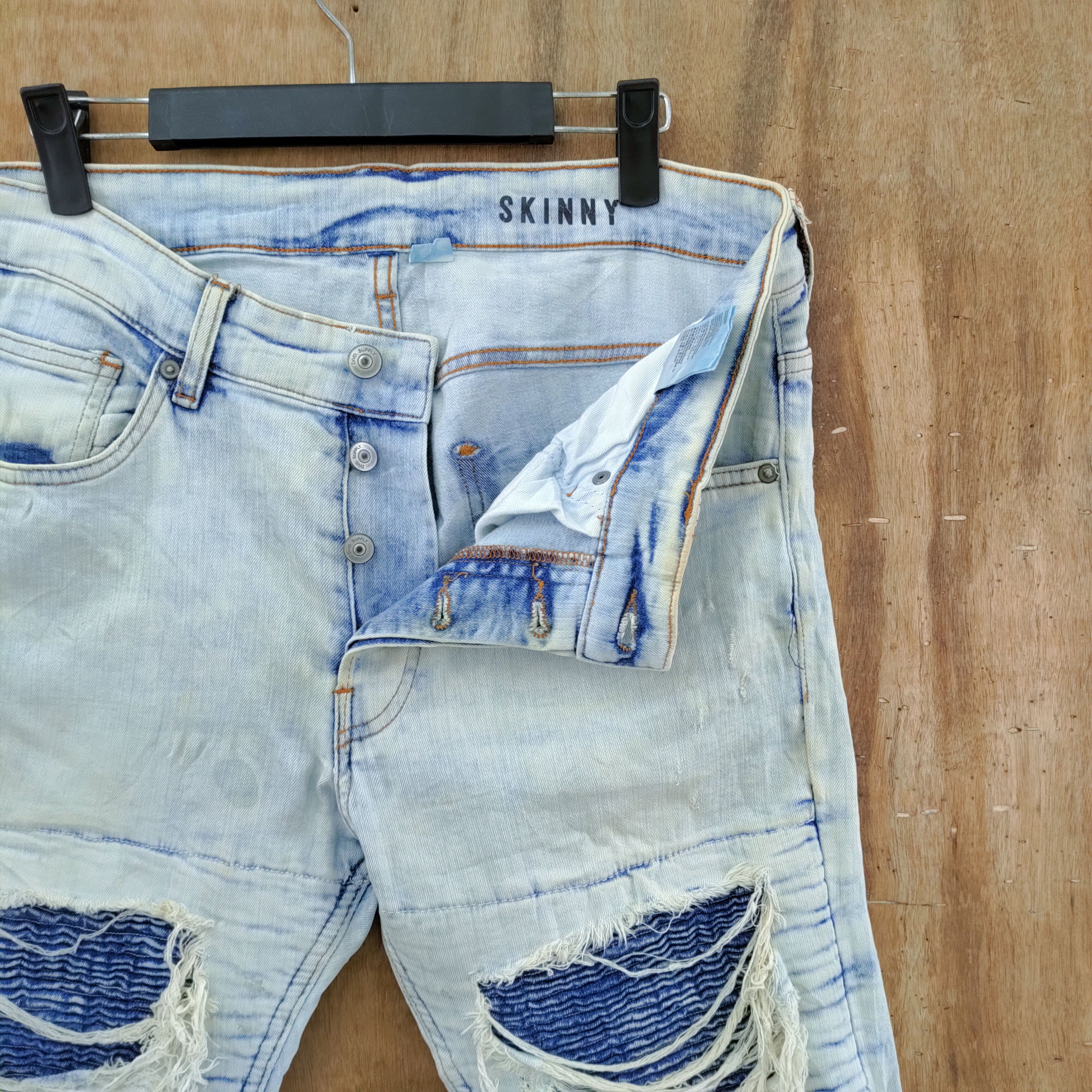 Japanese Brand × Vintage VINTAGE JAPANESE FADED DISTRESSED JEANS SKINNY LIKE BALMAIN Size US 32 / EU 48 - 5 Thumbnail