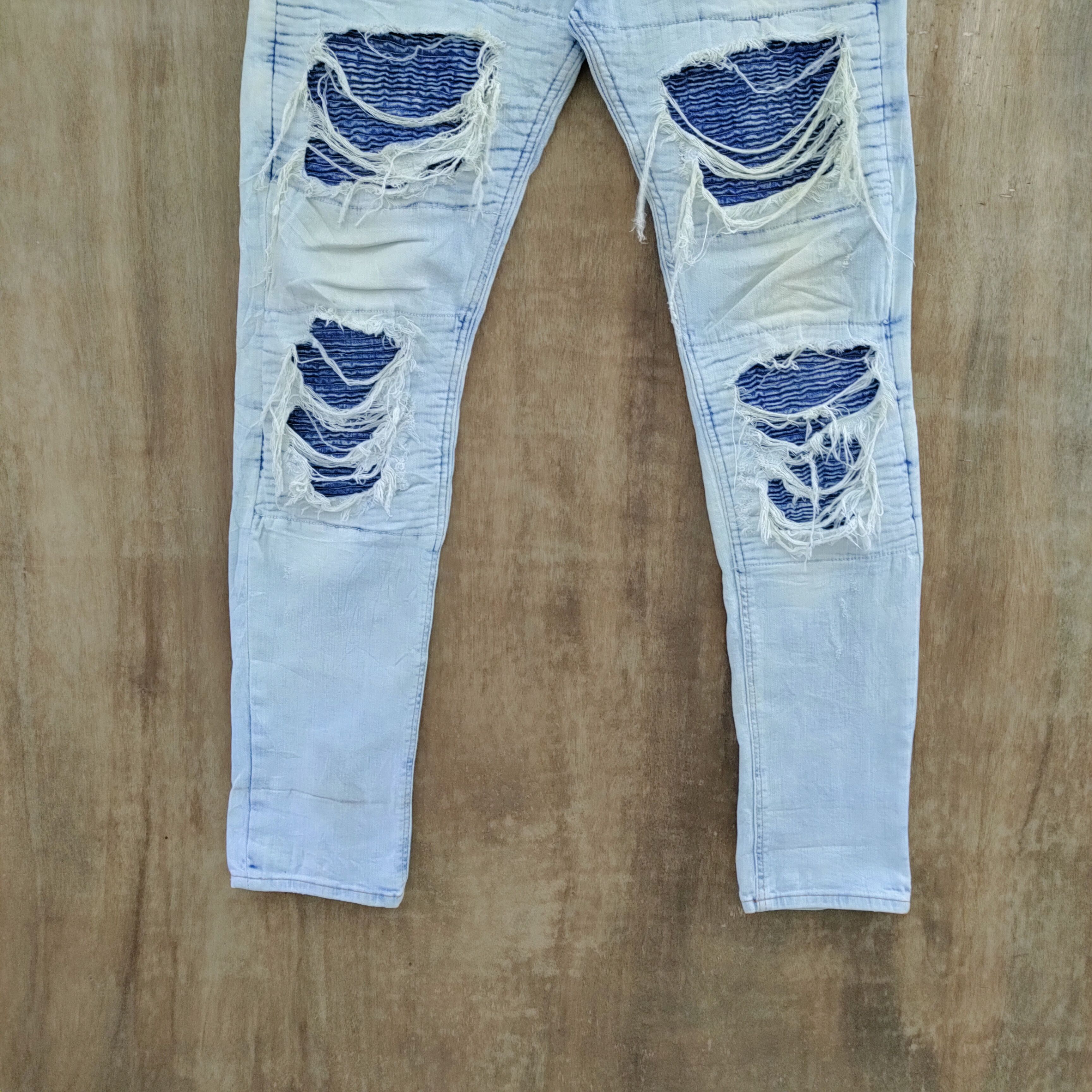 Japanese Brand × Vintage VINTAGE JAPANESE FADED DISTRESSED JEANS SKINNY LIKE BALMAIN Size US 32 / EU 48 - 3 Thumbnail