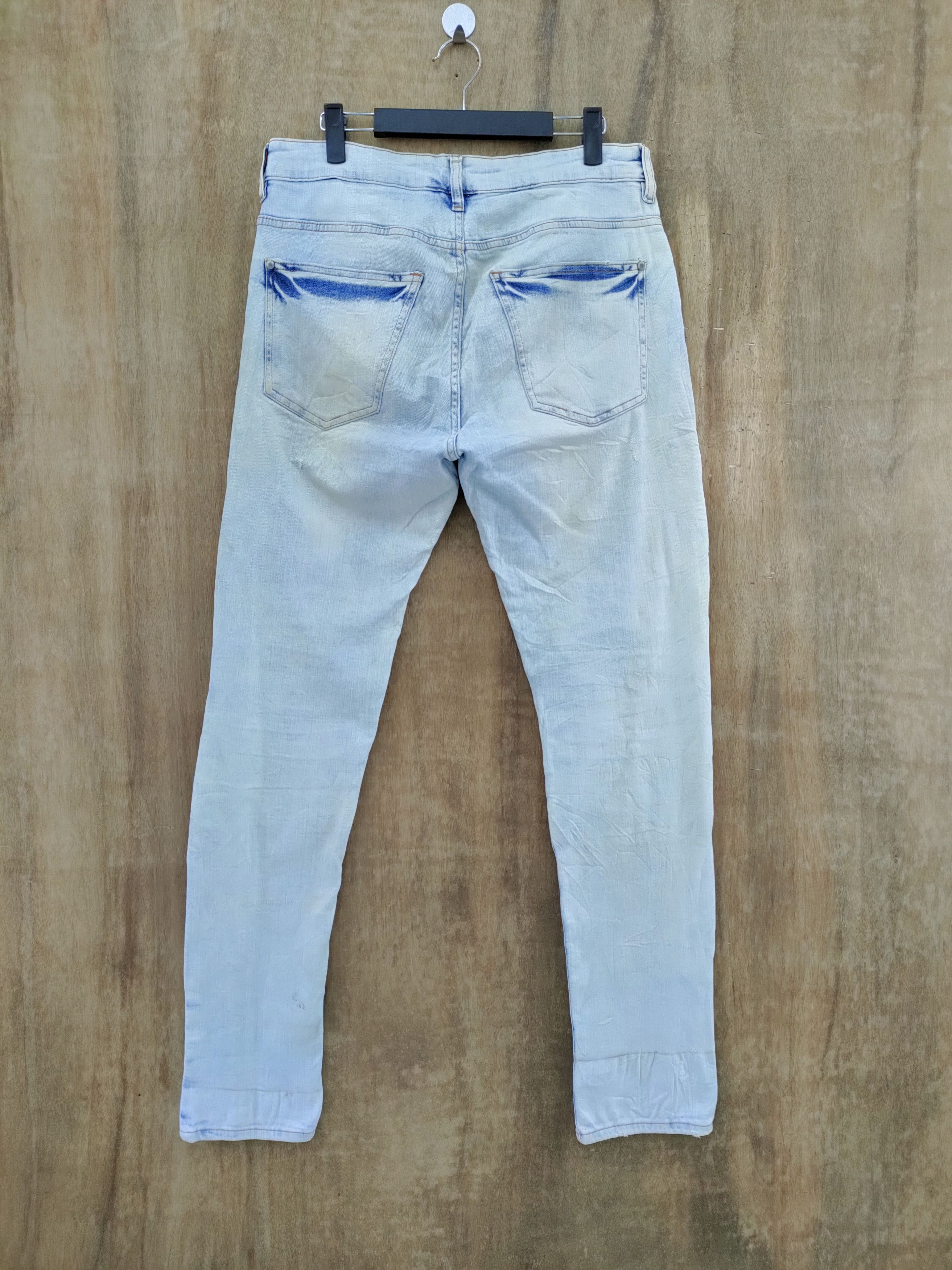 Japanese Brand × Vintage VINTAGE JAPANESE FADED DISTRESSED JEANS SKINNY LIKE BALMAIN Size US 32 / EU 48 - 6 Thumbnail