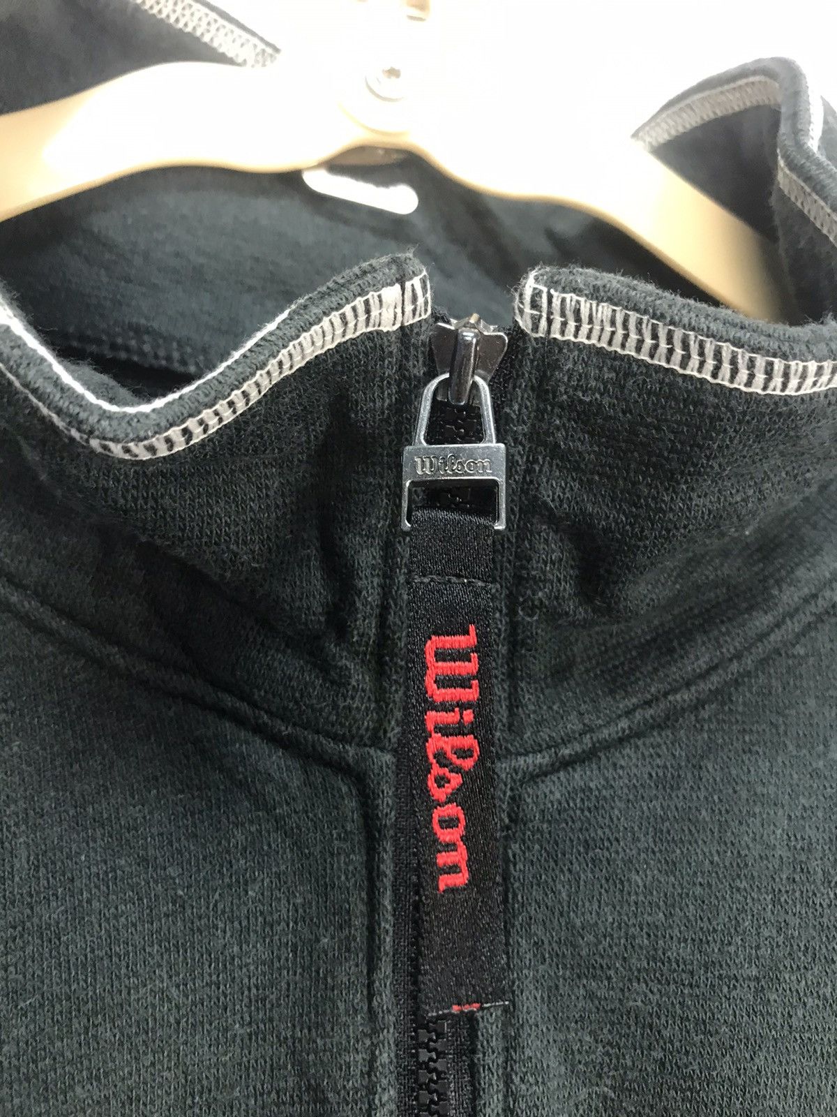Vintage × Wilson Wilson Chicago usa spellout half zipper sweatshirt Size US L / EU 52-54 / 3 - 9 Thumbnail