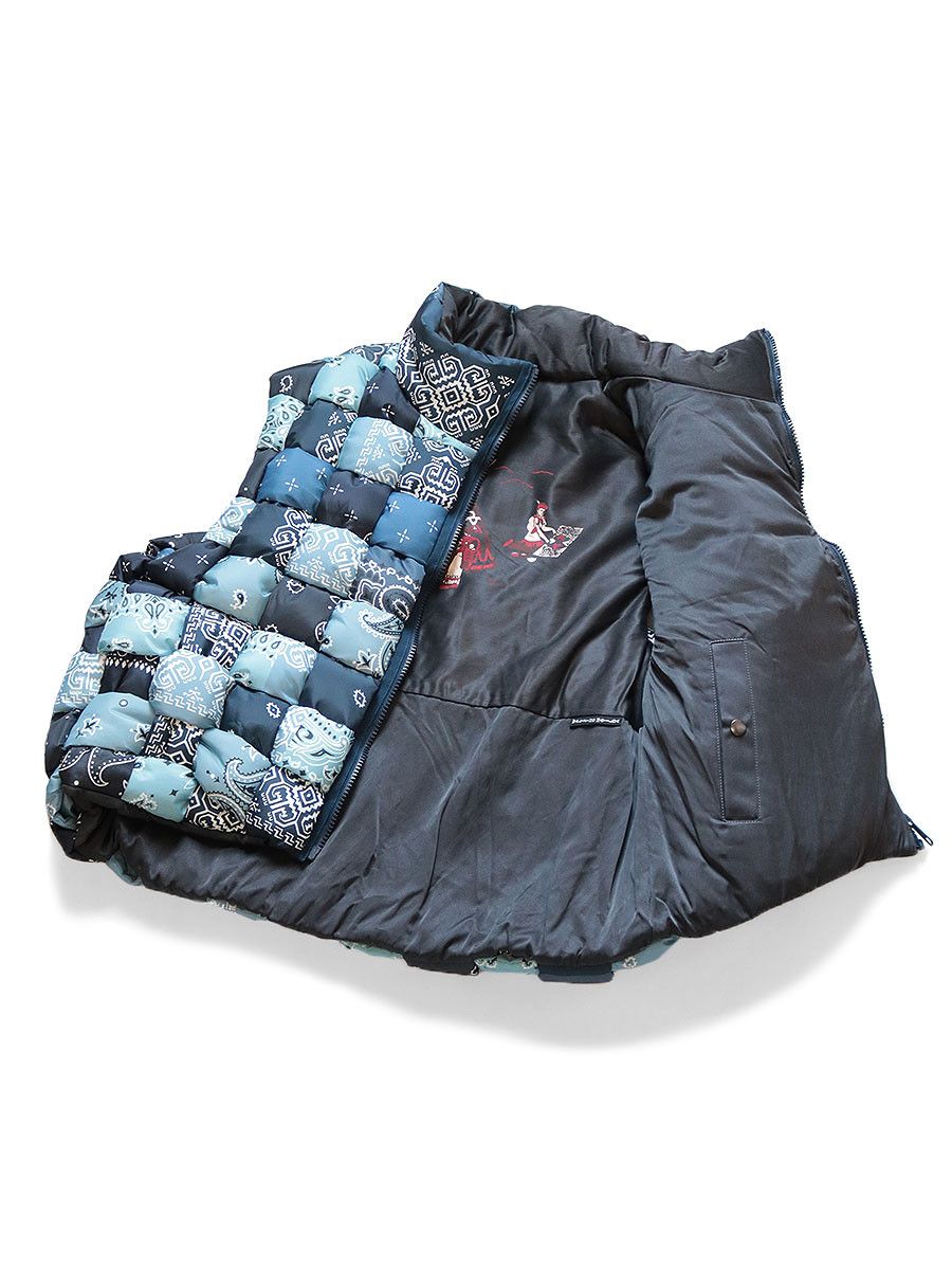 Kapital Kapital Bandana Woven Nylon KEEL Down Vest Size US M / EU 48-50 / 2 - 2 Thumbnail