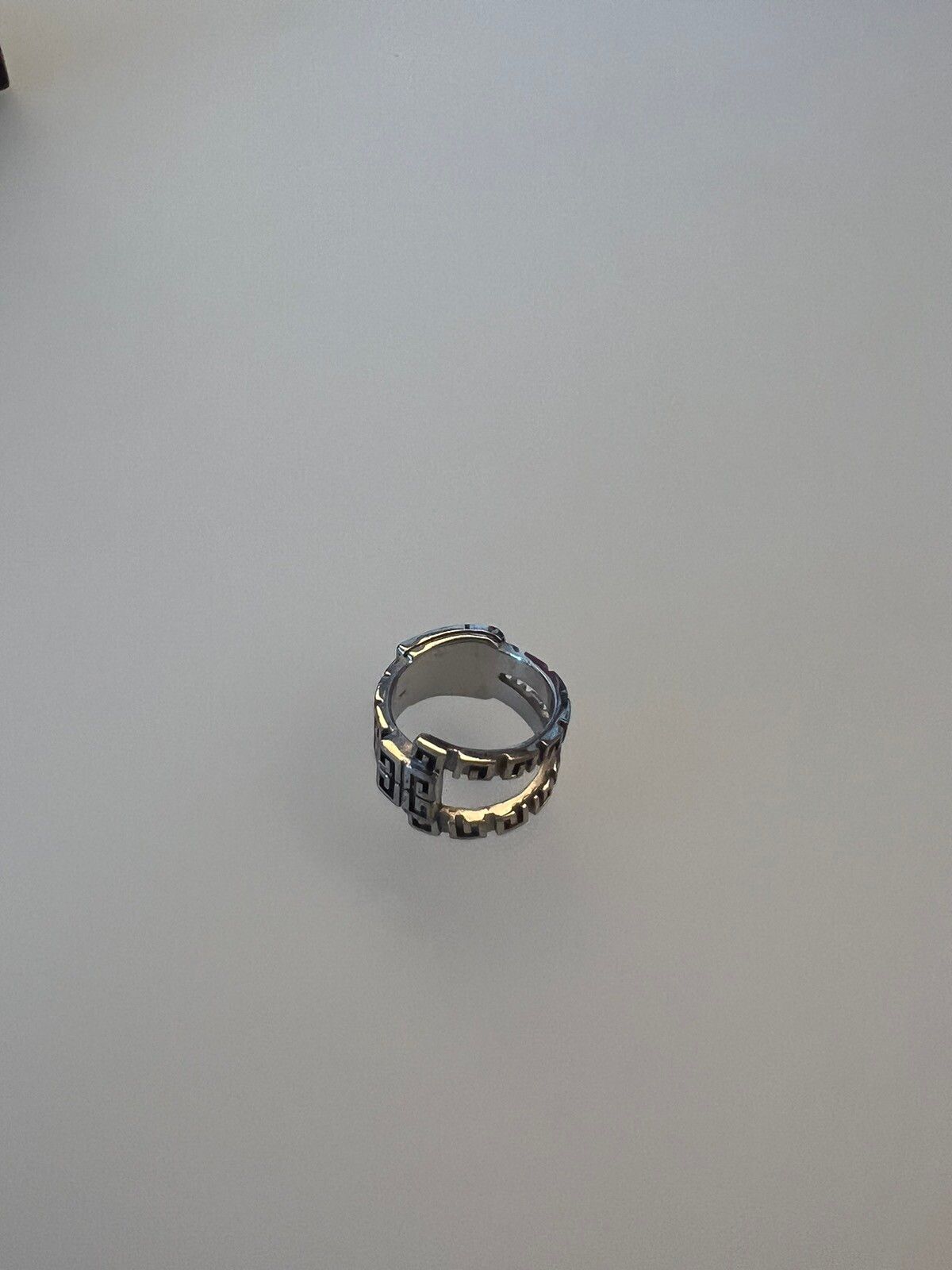 Pre-owned Givenchy Zipper Ring In Black