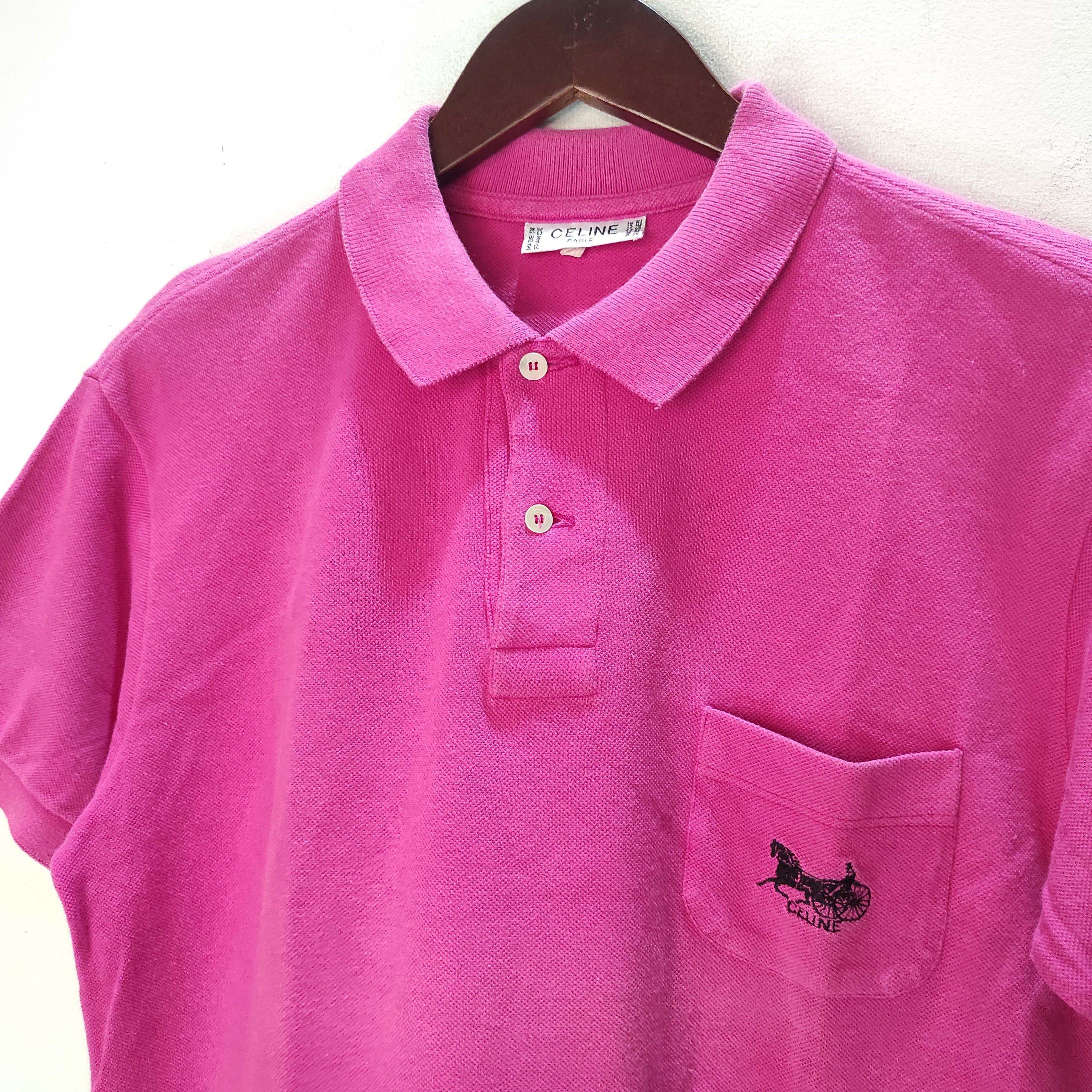 Celine Celine polo shirt pink Size M / US 6-8 / IT 42-44 - 2 Thumbnail