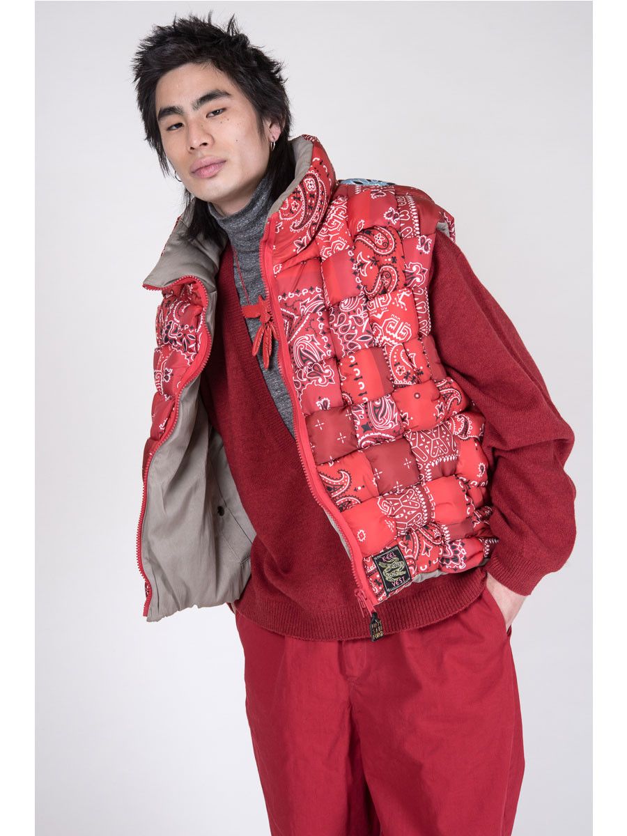 Kapital Kapital Bandana Woven Nylon KEEL Down Vest Size US M / EU 48-50 / 2 - 5 Thumbnail