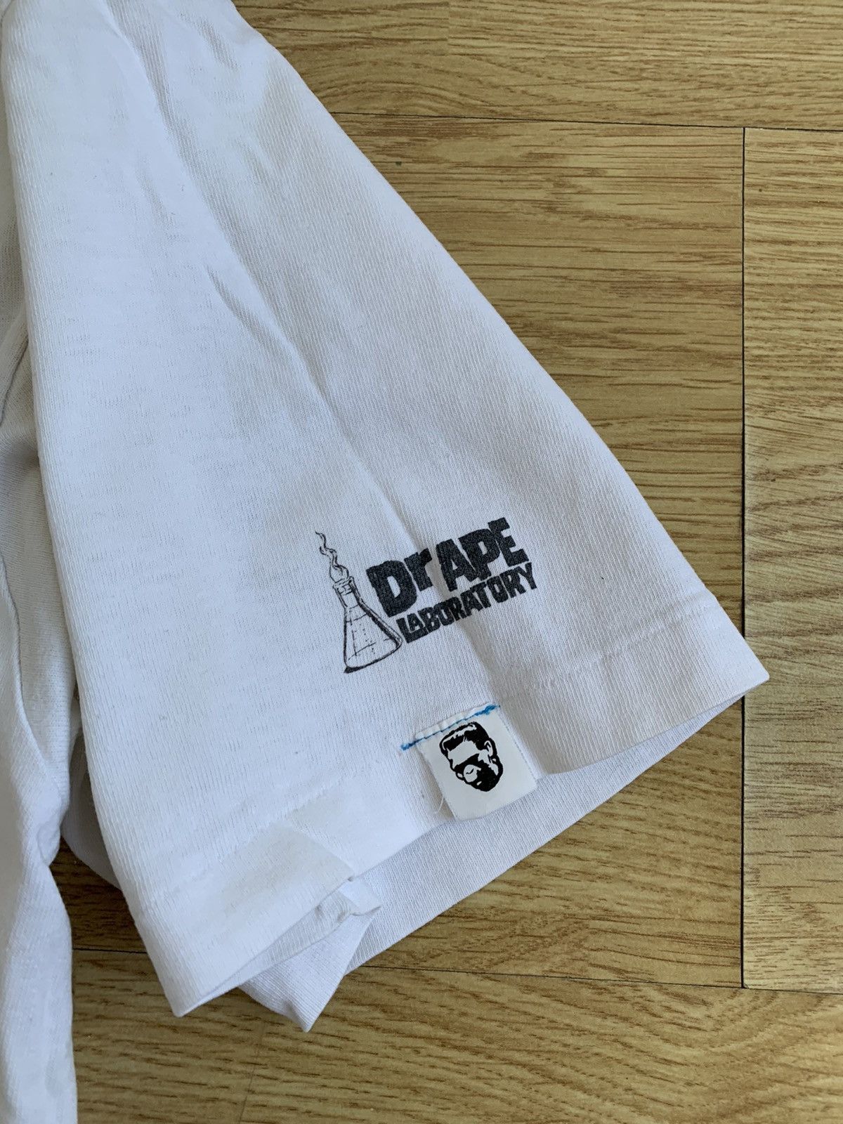 Bape × Vintage Vintage y2k Bape Dr Ape Laboratory White Tee Single Stitch Size US M / EU 48-50 / 2 - 5 Thumbnail