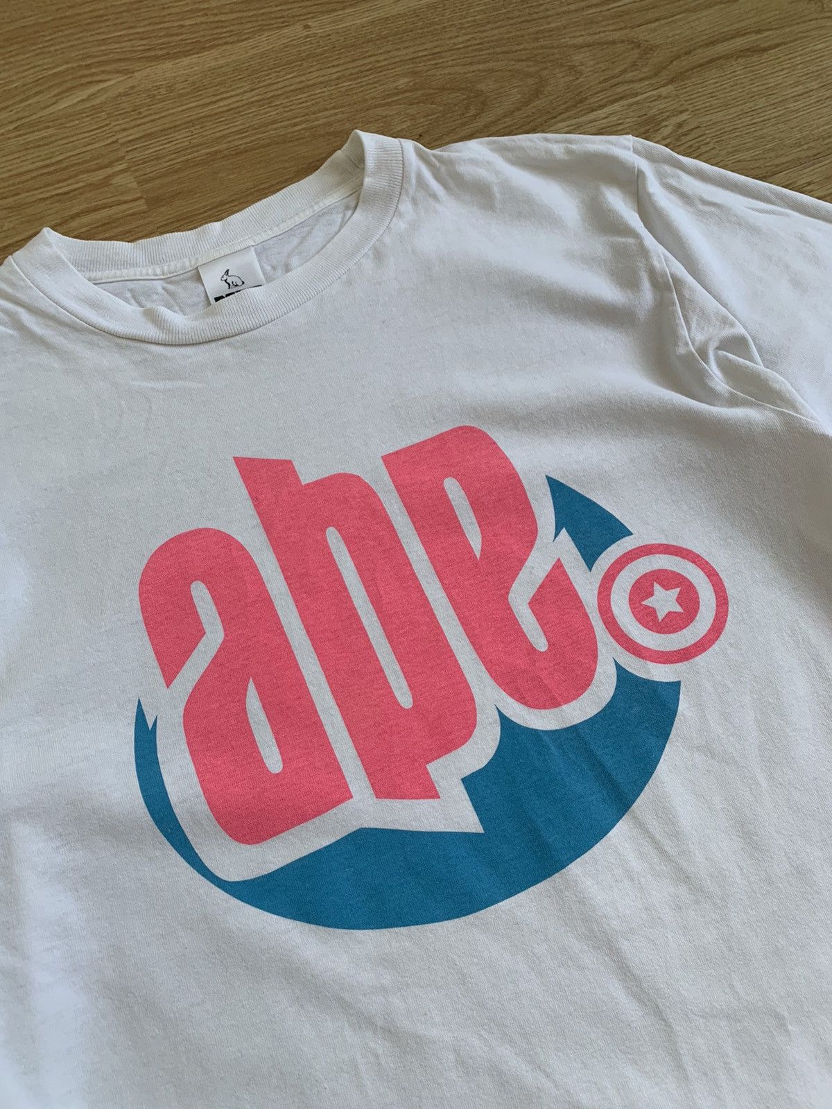 Bape × Vintage Vintage y2k Bape Dr Ape Laboratory White Tee Single Stitch Size US M / EU 48-50 / 2 - 3 Thumbnail