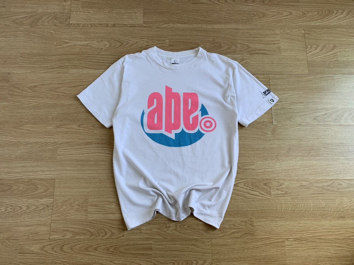 Bape × Vintage Vintage y2k Bape Dr Ape Laboratory White Tee Single Stitch Size US M / EU 48-50 / 2 - 1 Thumbnail