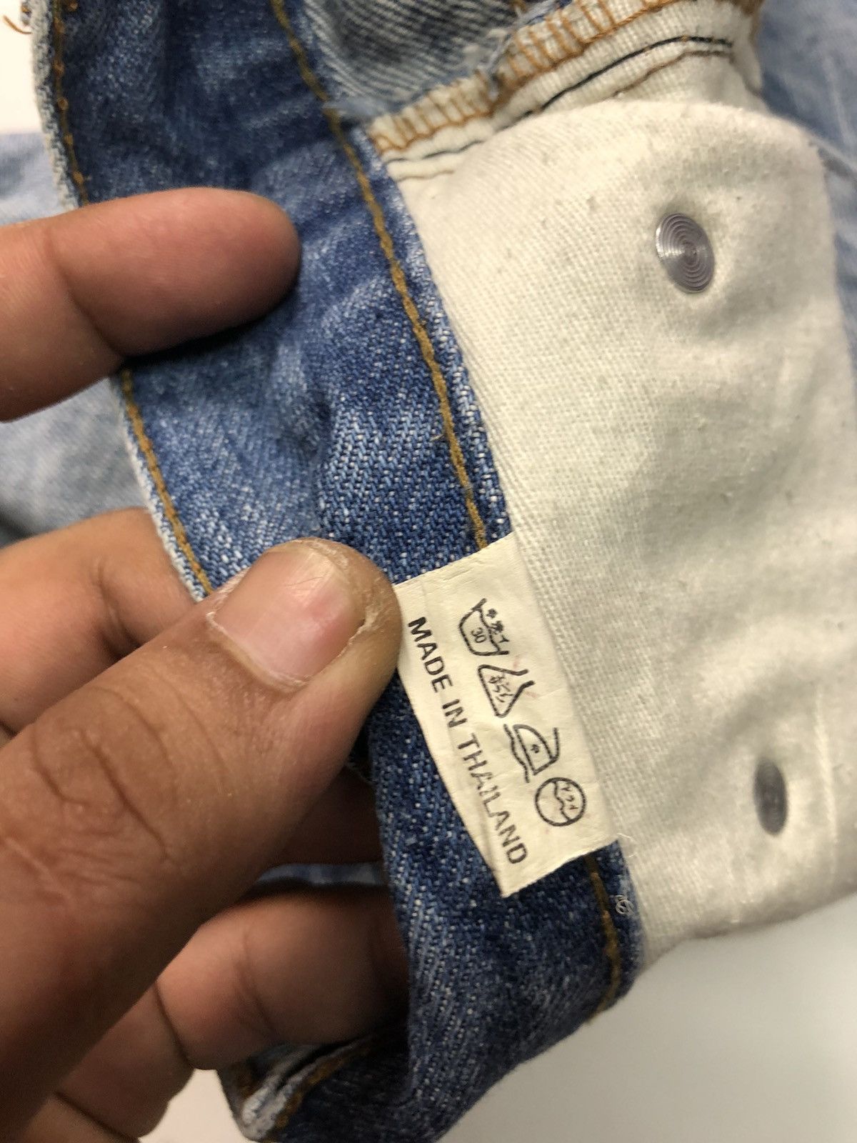 Japanese Brand K.U.I INC DISSTRESSED SHORT DENIM Size US 34 / EU 50 - 6 Thumbnail