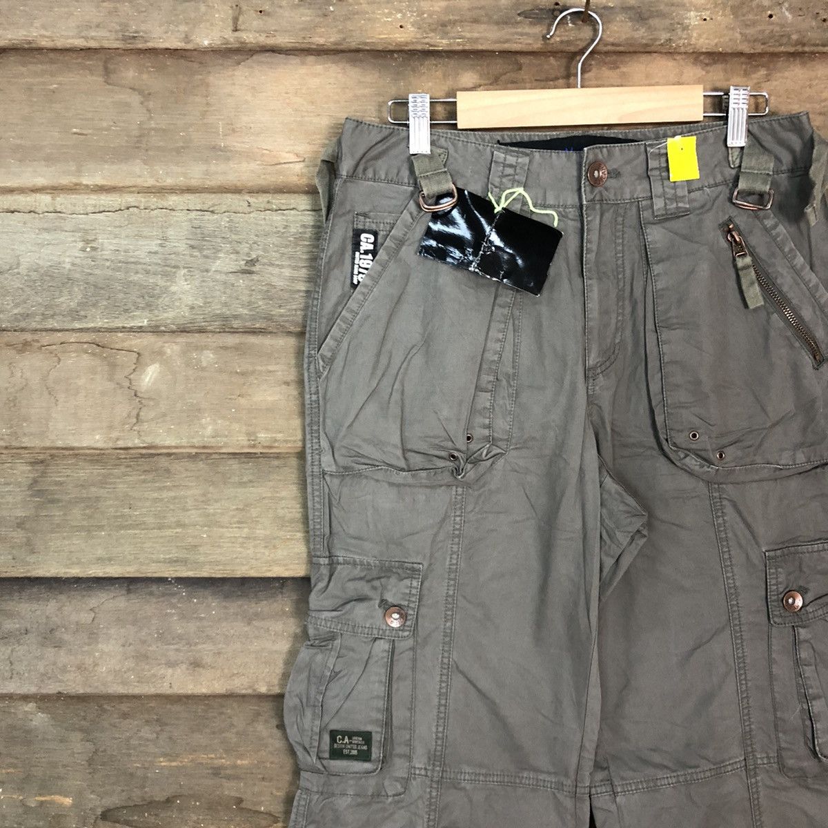 Japanese Brand DL United Design Grey Multipocket Cargo Pants #3314 Size US 29 - 6 Thumbnail