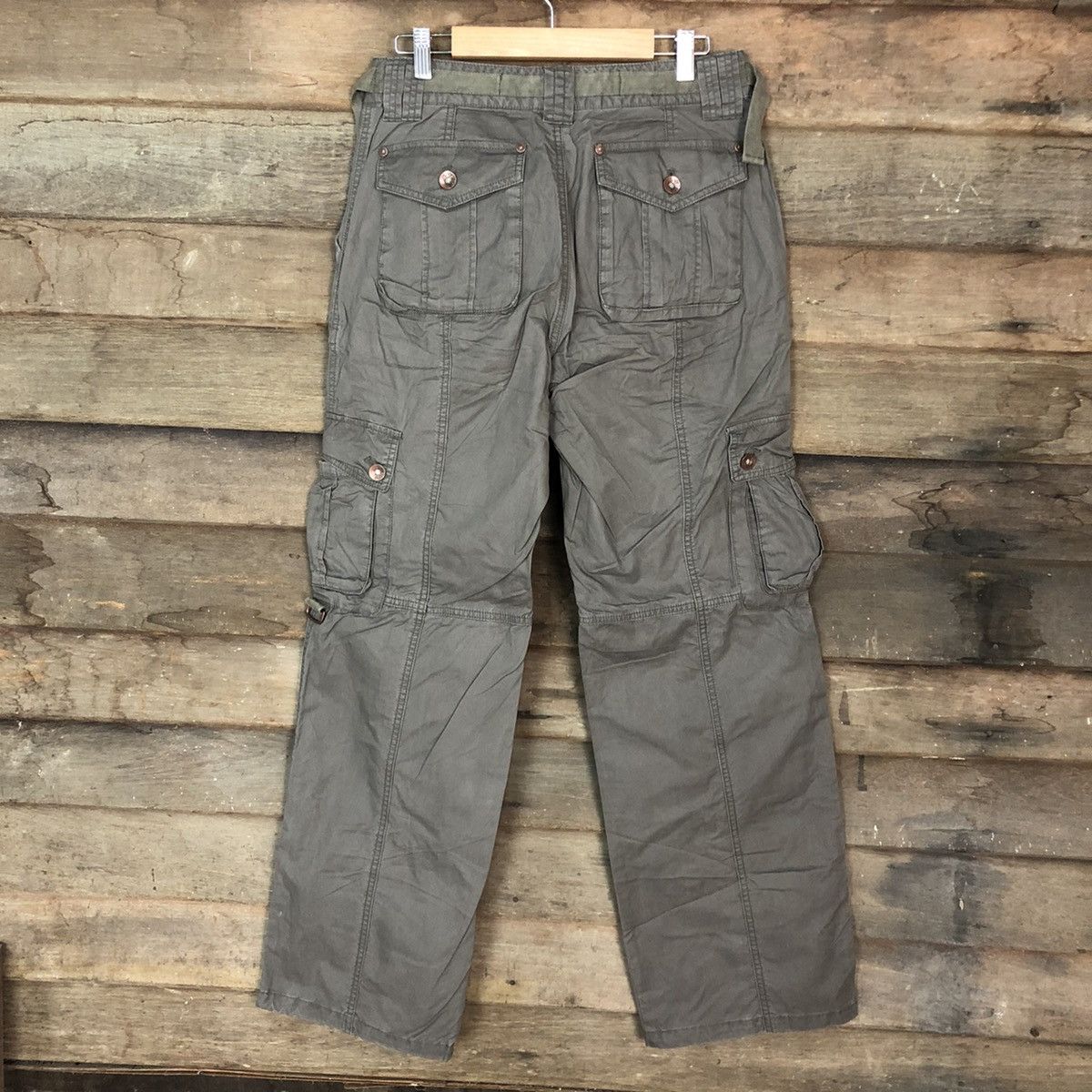 Japanese Brand DL United Design Grey Multipocket Cargo Pants #3314 Size US 29 - 12 Thumbnail