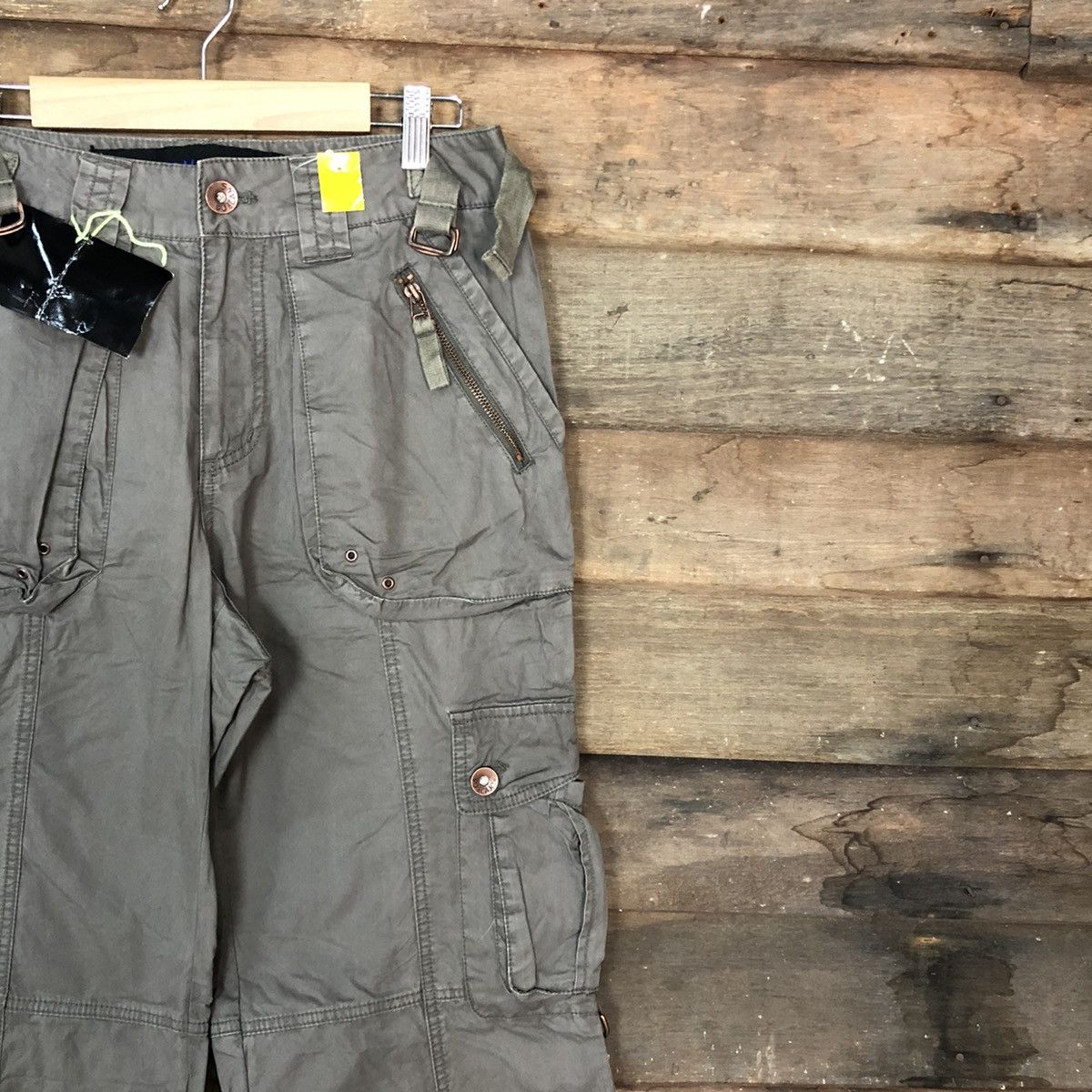 Japanese Brand DL United Design Grey Multipocket Cargo Pants #3314 Size US 29 - 5 Thumbnail