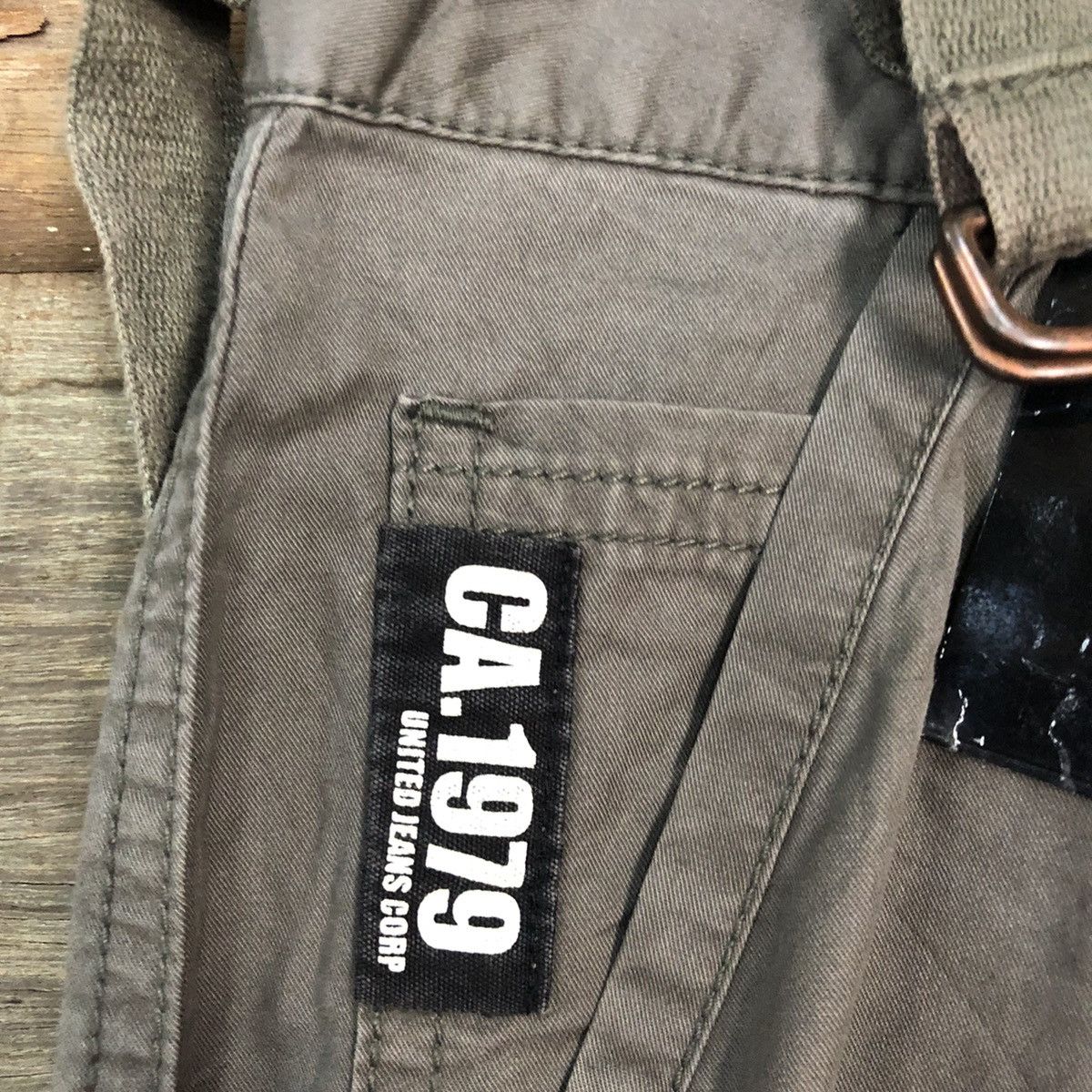 Japanese Brand DL United Design Grey Multipocket Cargo Pants #3314 Size US 29 - 7 Thumbnail