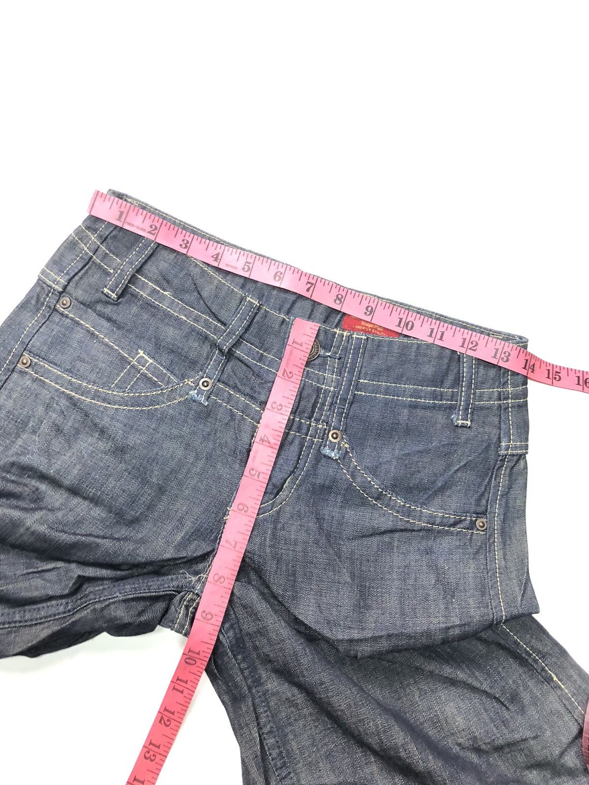 Japanese Brand × Vintage VINTAGE SWEET CAMEL SHORT WIDE LEG DENIM PANTS Size 27" / US 4 / IT 40 - 12 Thumbnail