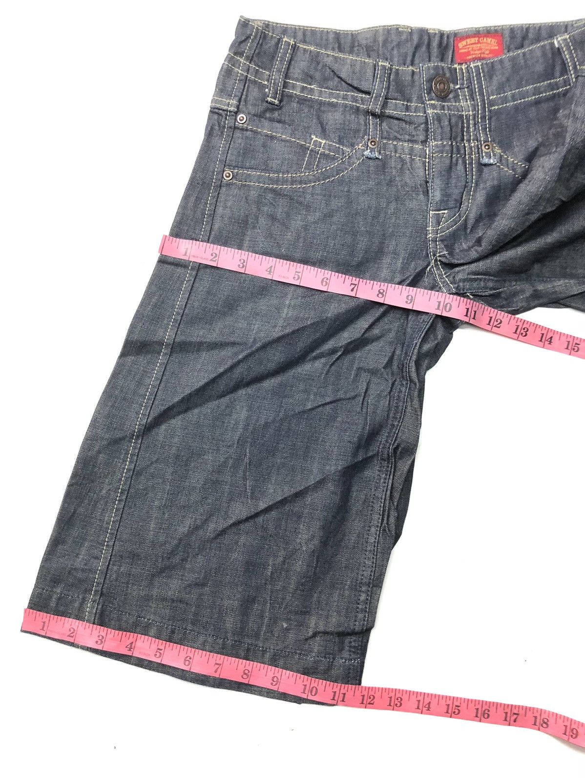 Japanese Brand × Vintage VINTAGE SWEET CAMEL SHORT WIDE LEG DENIM PANTS Size 27" / US 4 / IT 40 - 14 Thumbnail