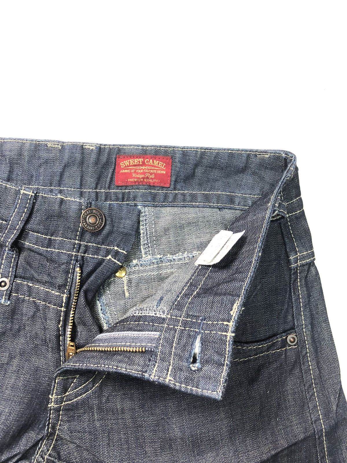 Japanese Brand × Vintage VINTAGE SWEET CAMEL SHORT WIDE LEG DENIM PANTS Size 27" / US 4 / IT 40 - 4 Thumbnail