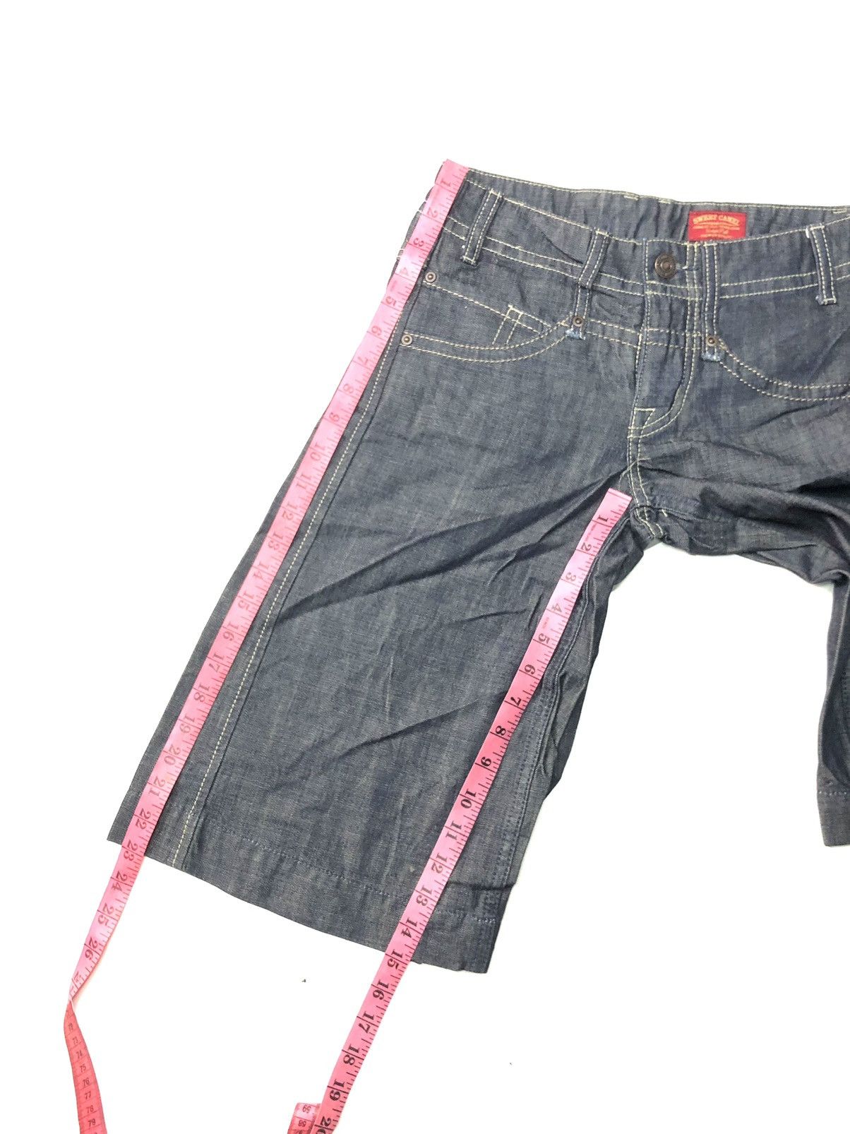 Japanese Brand × Vintage VINTAGE SWEET CAMEL SHORT WIDE LEG DENIM PANTS Size 27" / US 4 / IT 40 - 13 Thumbnail