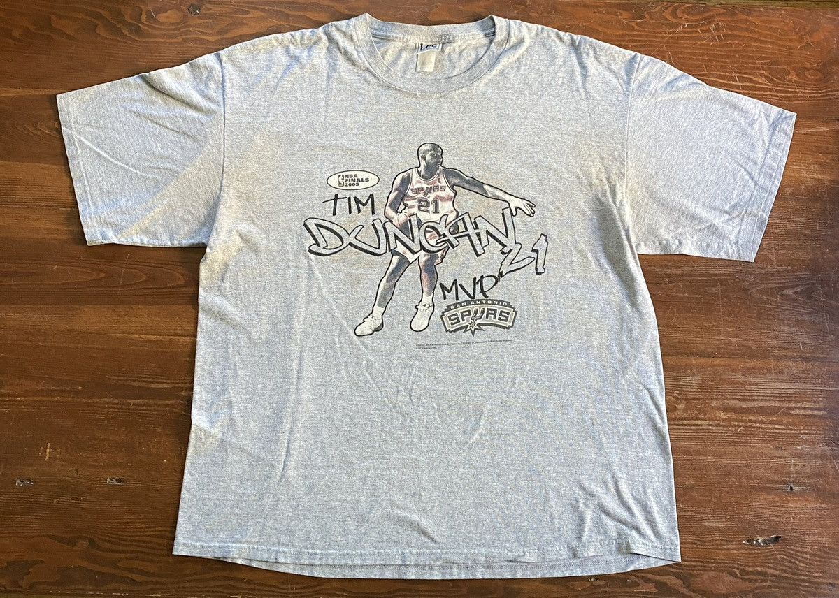Lee Vintage ‘03 Tim Duncan MVP San Antonio Spurs Playoffs Tee Size US XXL / EU 58 / 5 - 1 Thumbnail