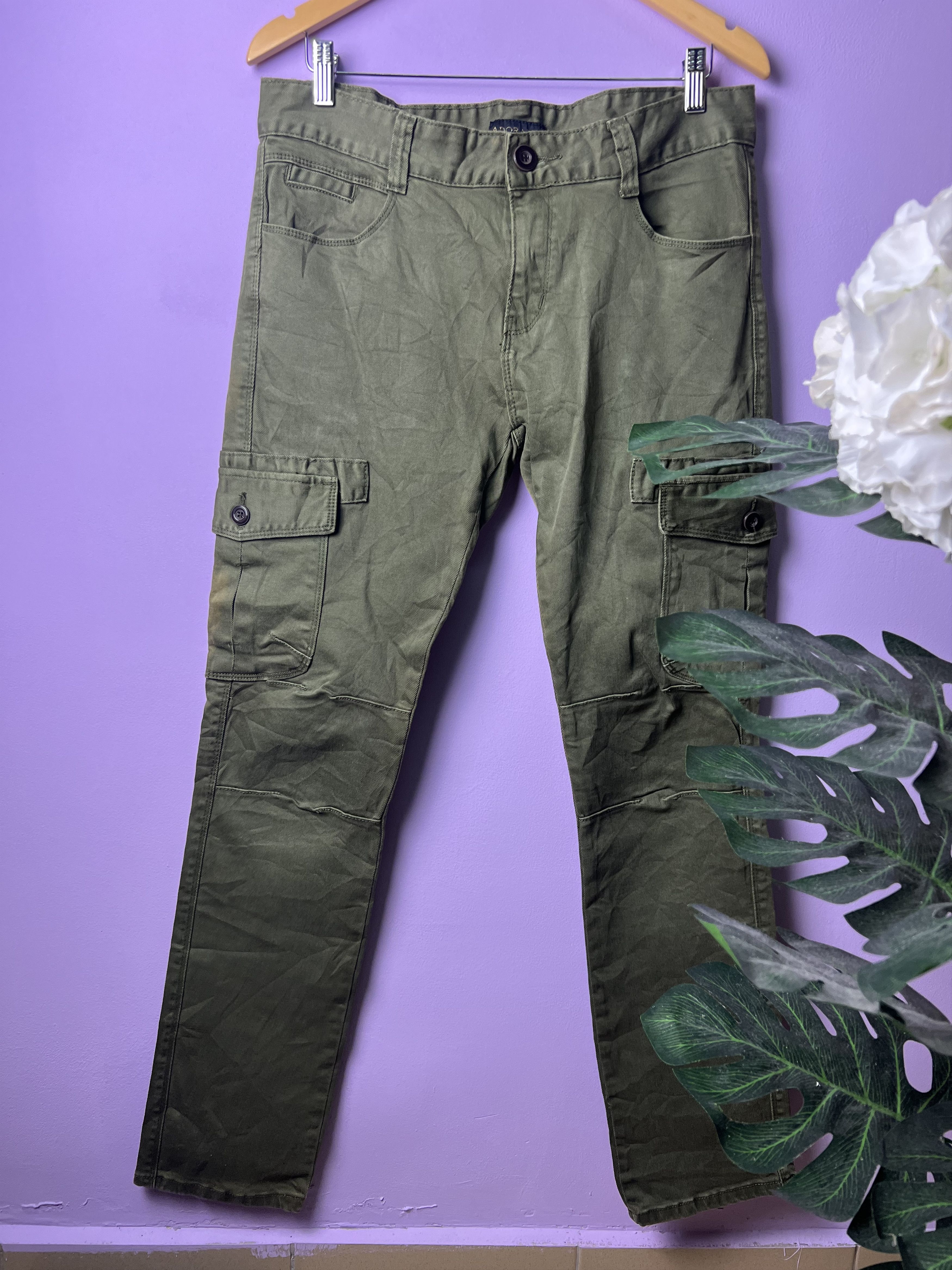 Japanese Brand 🔥Sun Faded Rare Adorable Tactical Cargo Pants Size US 34 / EU 50 - 2 Thumbnail