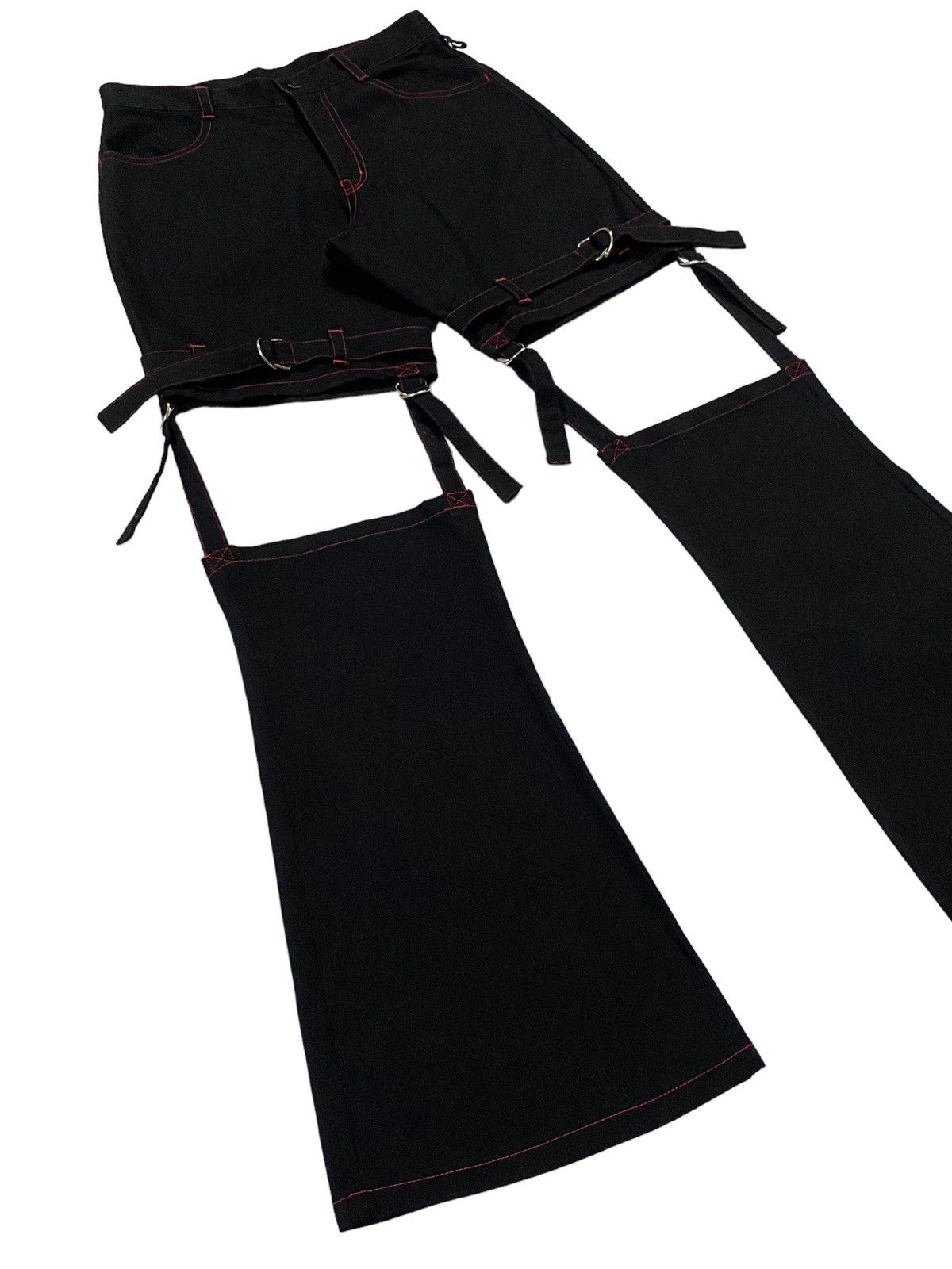 Japanese Brand × Seditionaries Japanese Brand “MAXICIMAM” Bondage Flare Pants Size 28" / US 6 / IT 42 - 18 Thumbnail